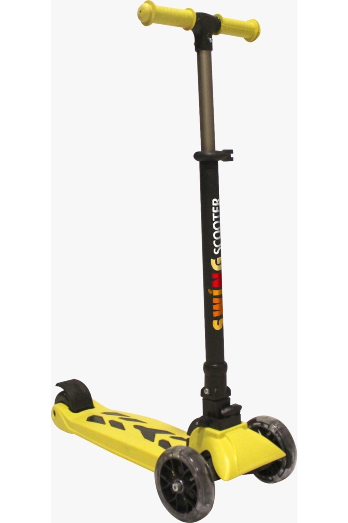 Swing Işıklı 3 Tekerlekli Scooter (60 Kg) Sarı