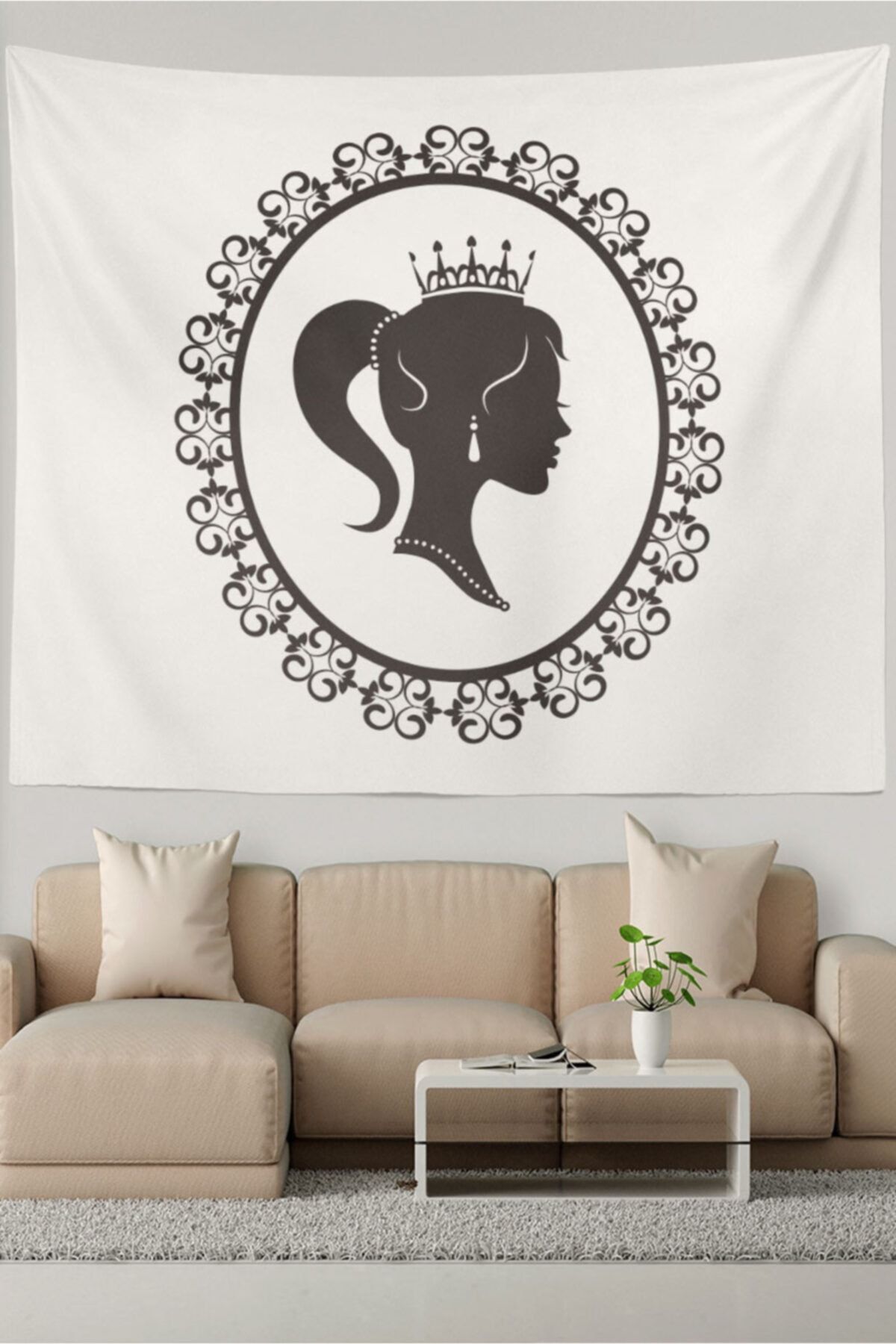 Ysahome Fashion Girl Desenli Duvar Örtüsü