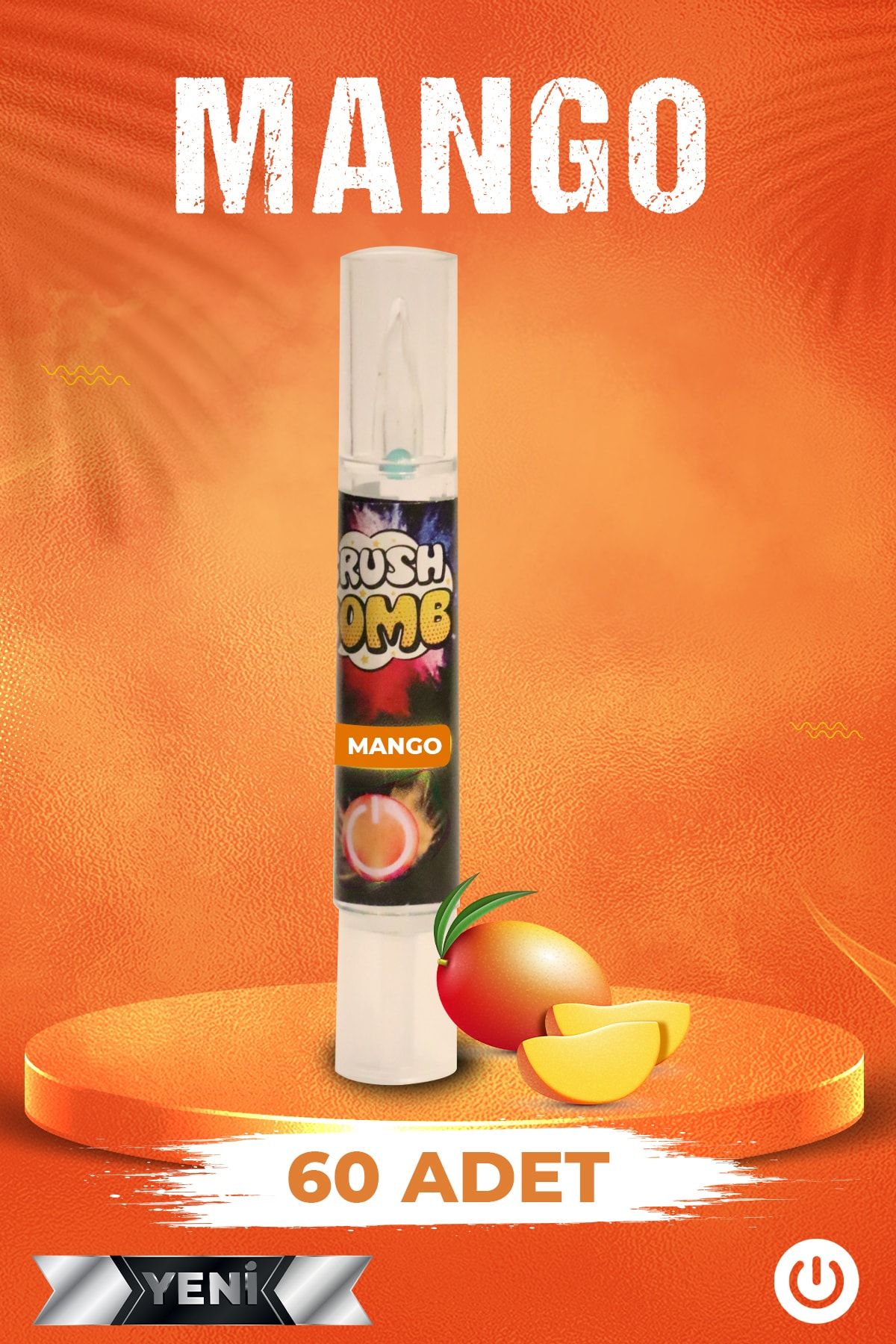 Crush Bomb Mentol Topu 60 Adet Mango Aromalı + Aplikatör