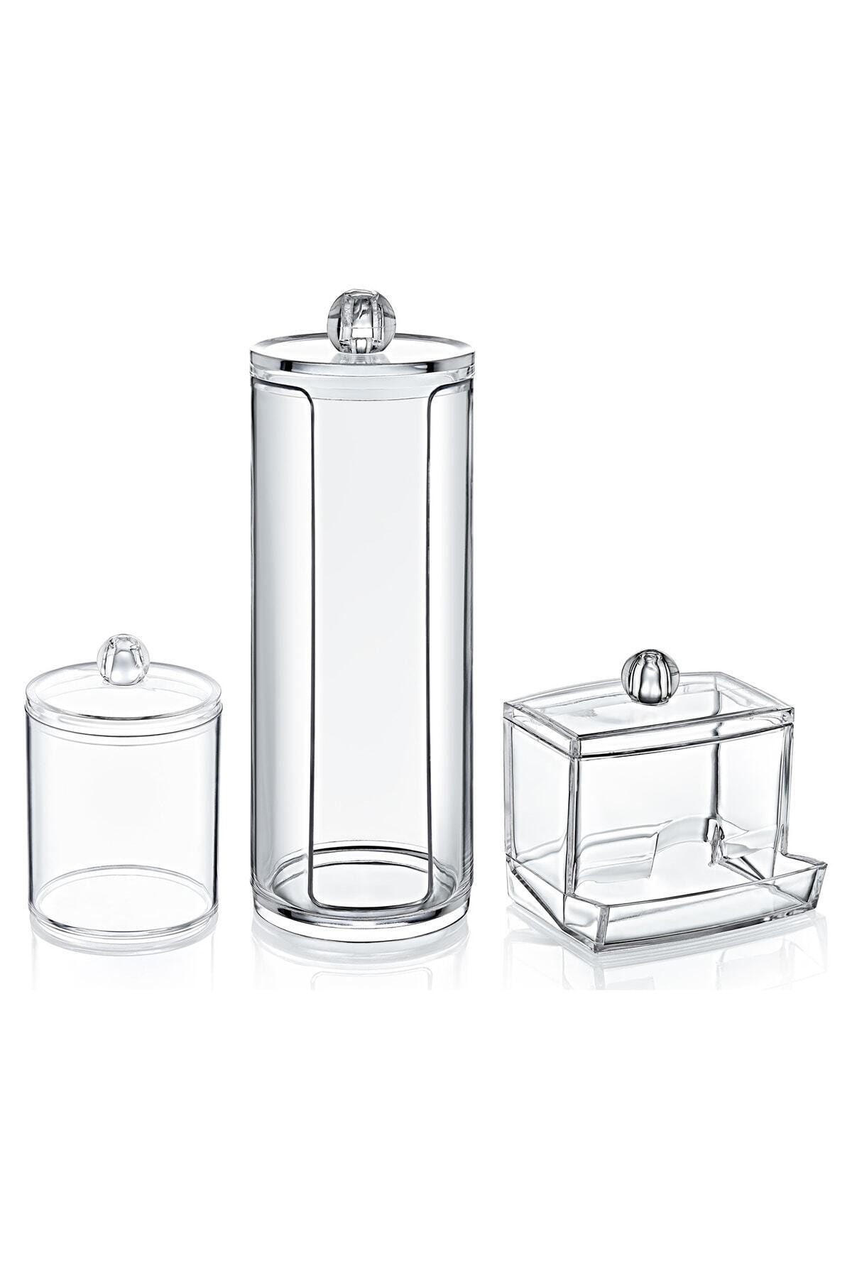 Tedarikcenter 3lü Makyaj Düzenleyici Set Makyaj Organizer Set