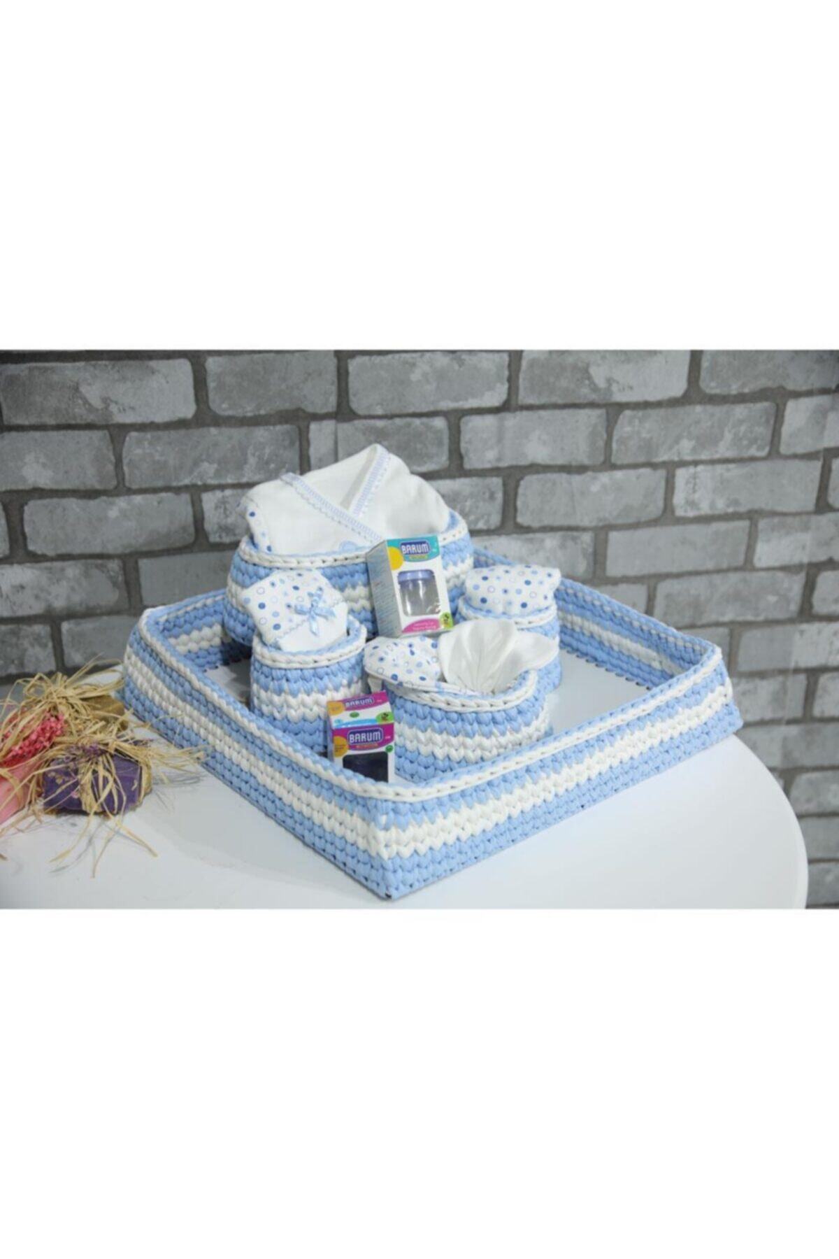 Tekstil Sepeti Hoşgeldin Bebek Hediye Sepeti Erkek