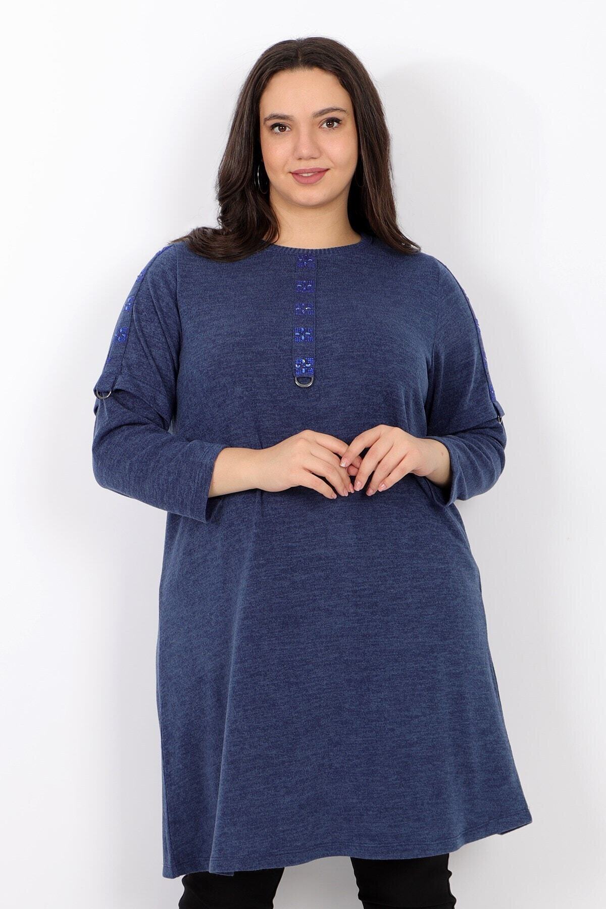 KadoModa Taşlı Yumoş Tunik