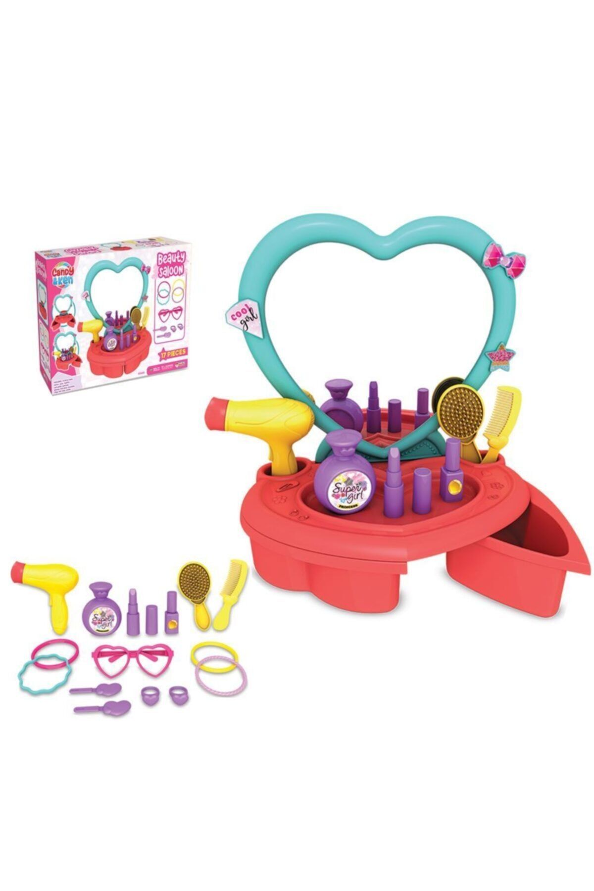 FEN TOYS 16 Parça Candy & Ken Oyuncak Güzellik Salonu