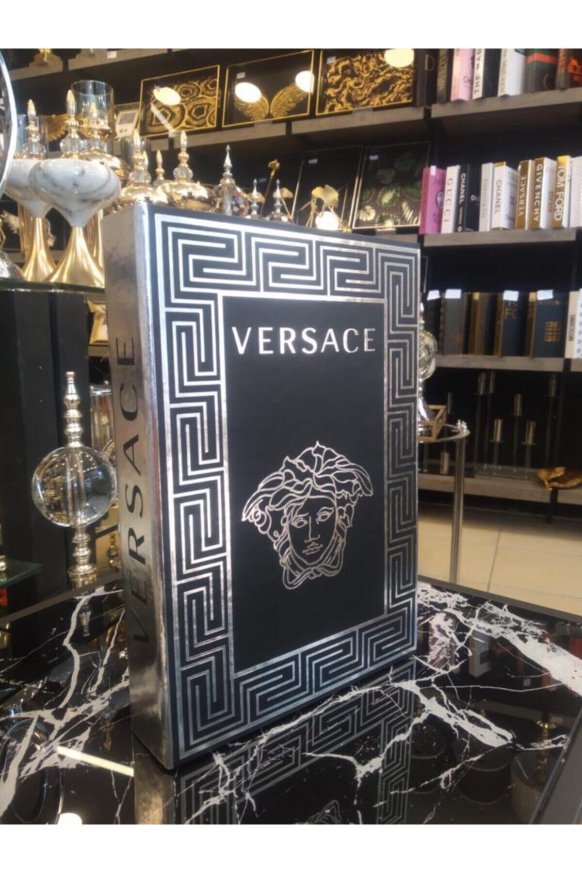 ellahomedekor Dekoratif Kitap Kutusu Versace