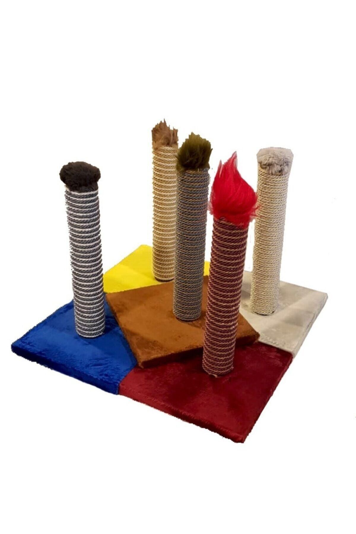 tivix Kedi Tırmalama Renkli Ipli 40 cm