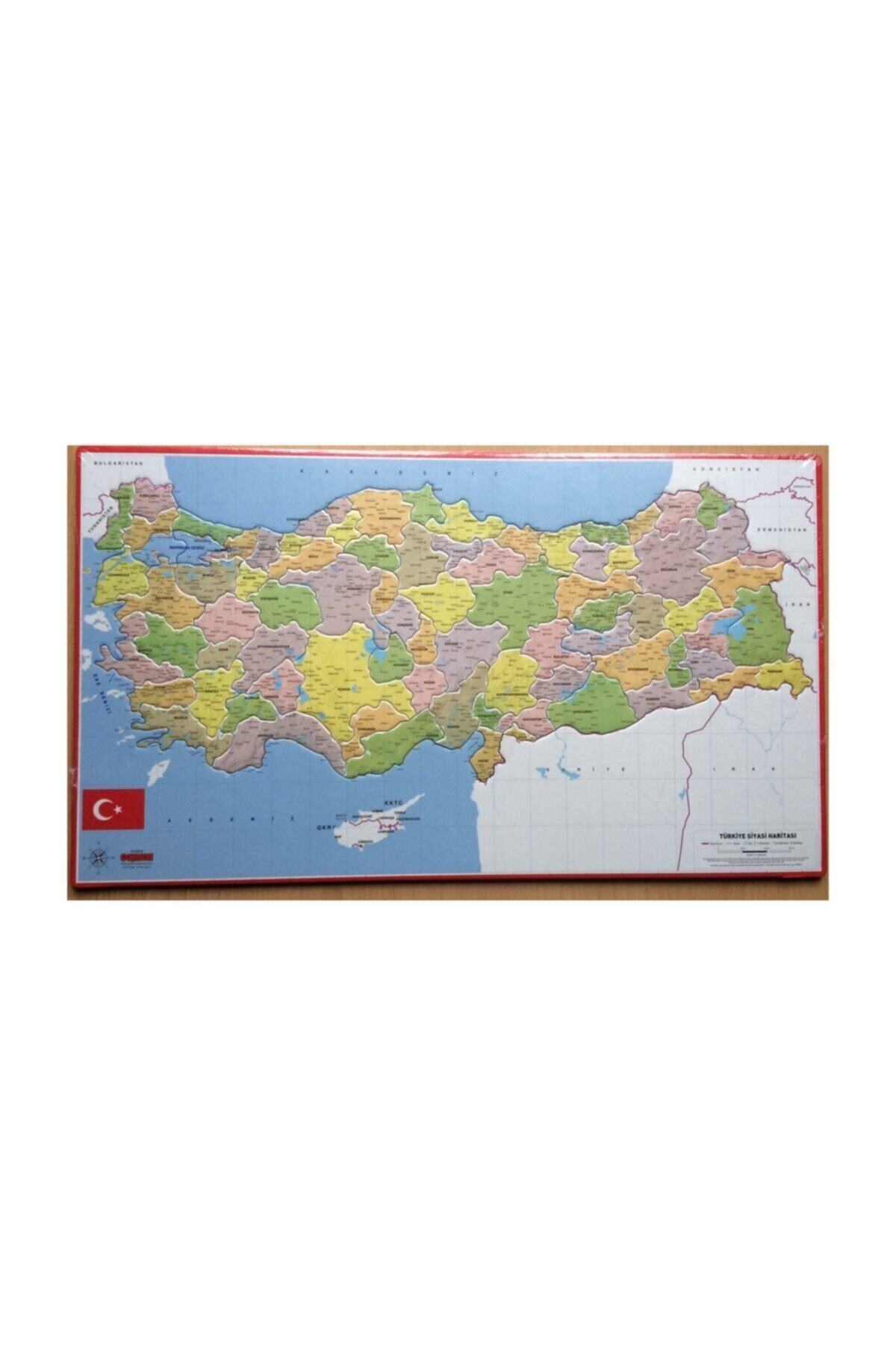 Gordion Games Gordion Türkiye Haritası Puzzle Yapboz 47x27cm Lüks Parlak Karton