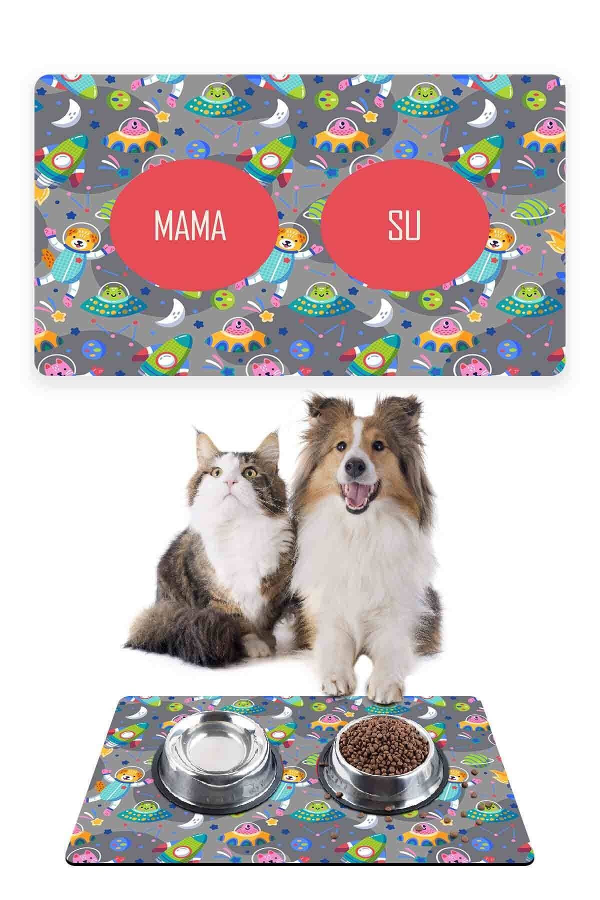 Patipeti Kedi Mama Kabı Altlığı Kedi Eğitim Paspası 50x35cm