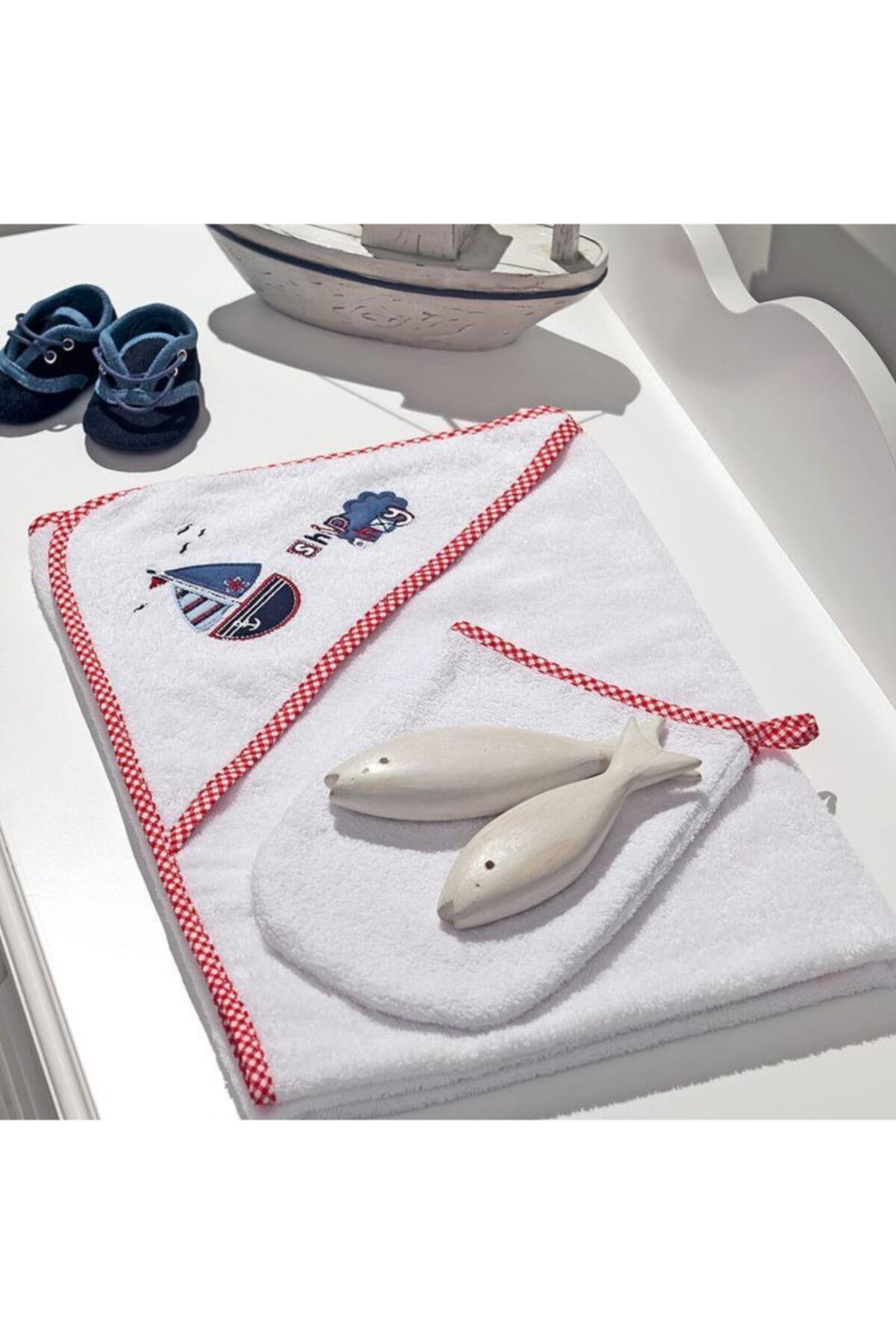 Funna Baby Marine Havlu+kese 90cmx90cm 3824