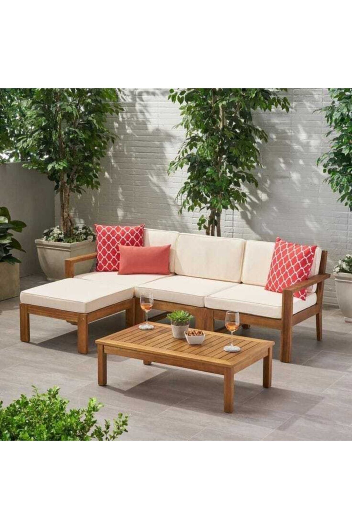 ODUNS Stella Bahçe Balkon Teras Köşe Takımı