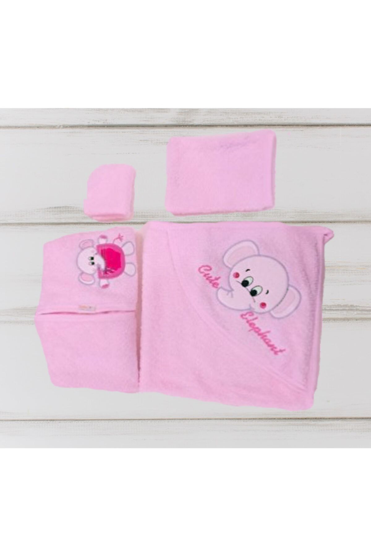 Bedestan Bebe Kutulu Bornoz Pembe