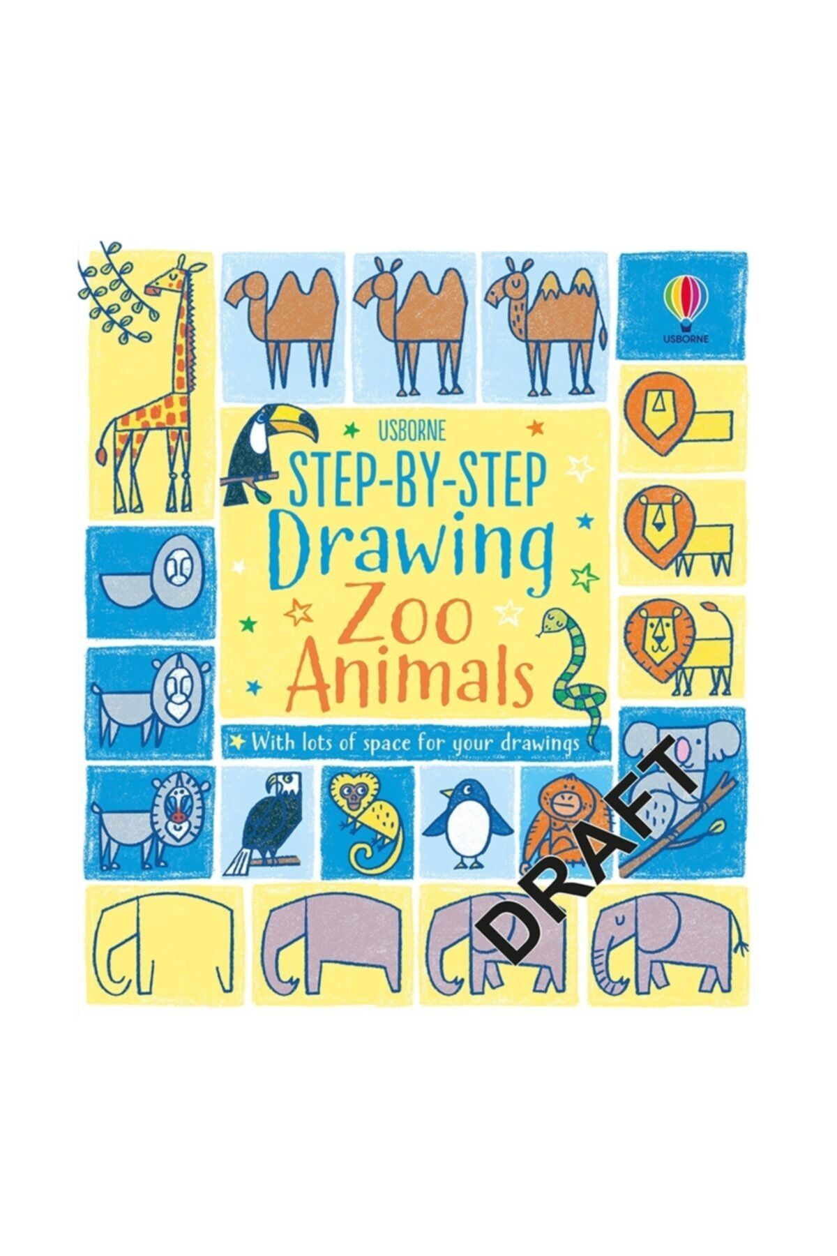 Usborne Step-by-step Drawıng Zoo Anımals