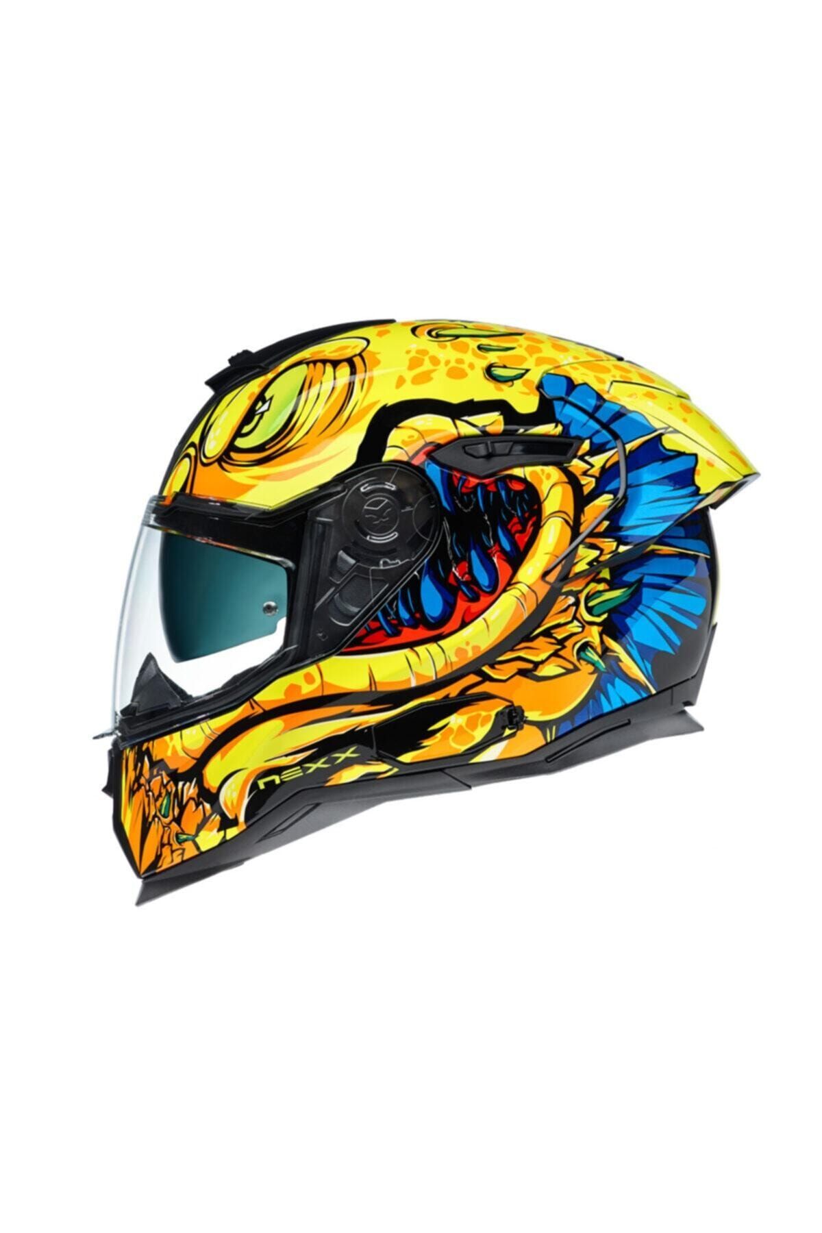 Nexx Sx.100r Abısal Sarı-mavi Kask