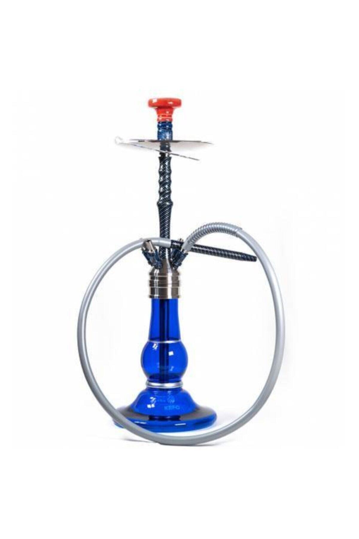 akdogan ticart Akdoğanhediyelik Kefo Infinity Carbon Blue Mavi Nargile Takımı