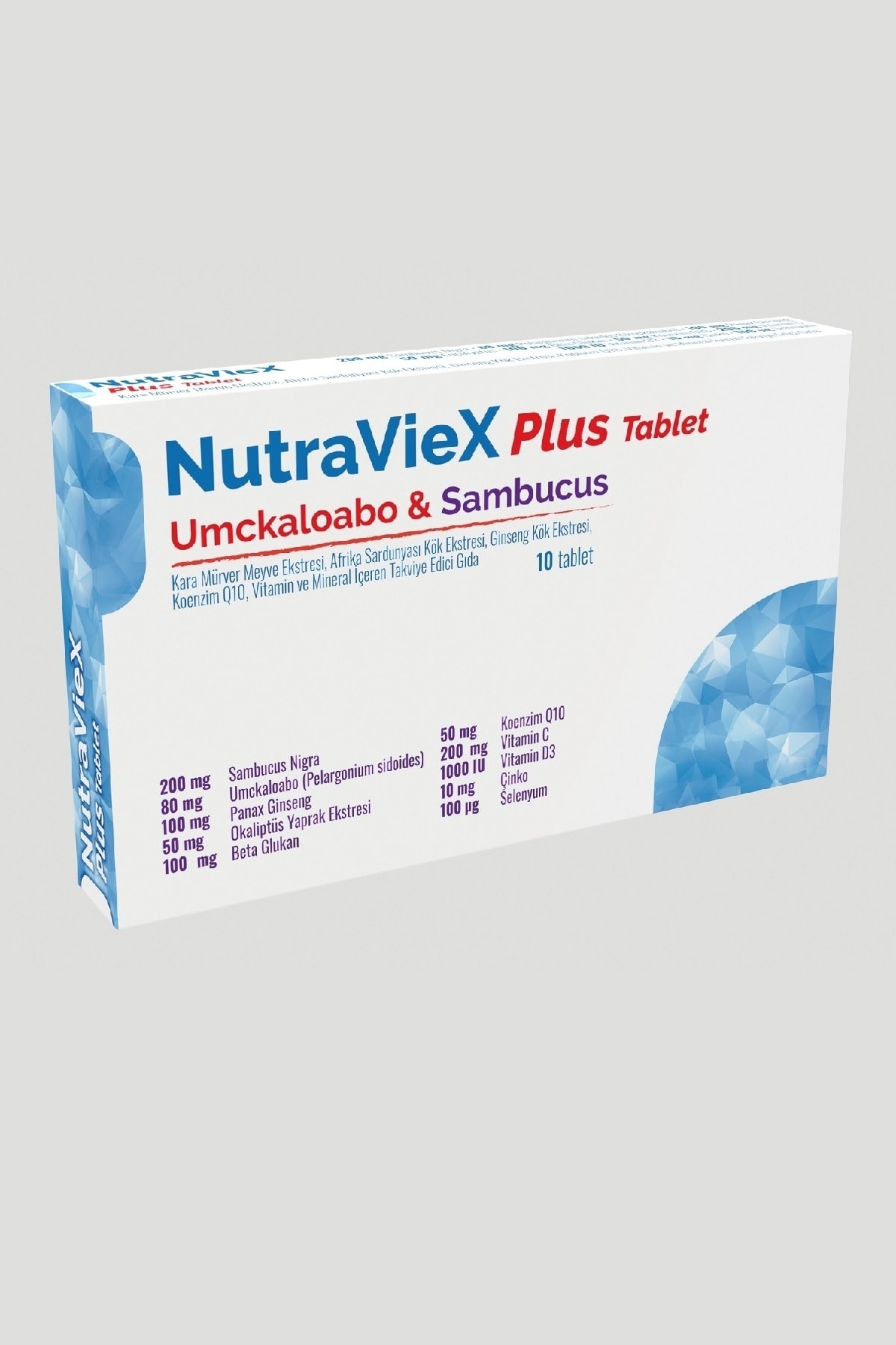 NutraViex Plus Umckaloabo Sambucus 10 Tablet