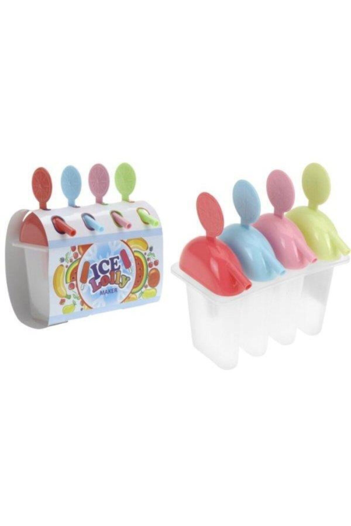 Koopman 4'lü Dondurma Yapma Kalıbı Çubuklu