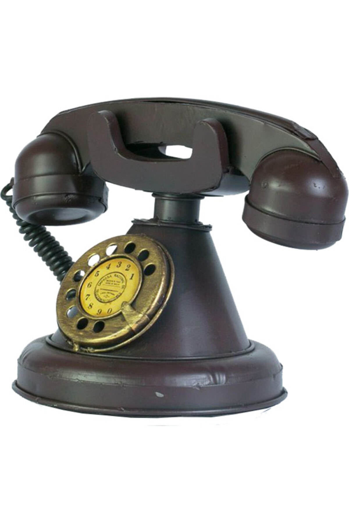 Misiny -nostaljik Metal Telefon Maketi