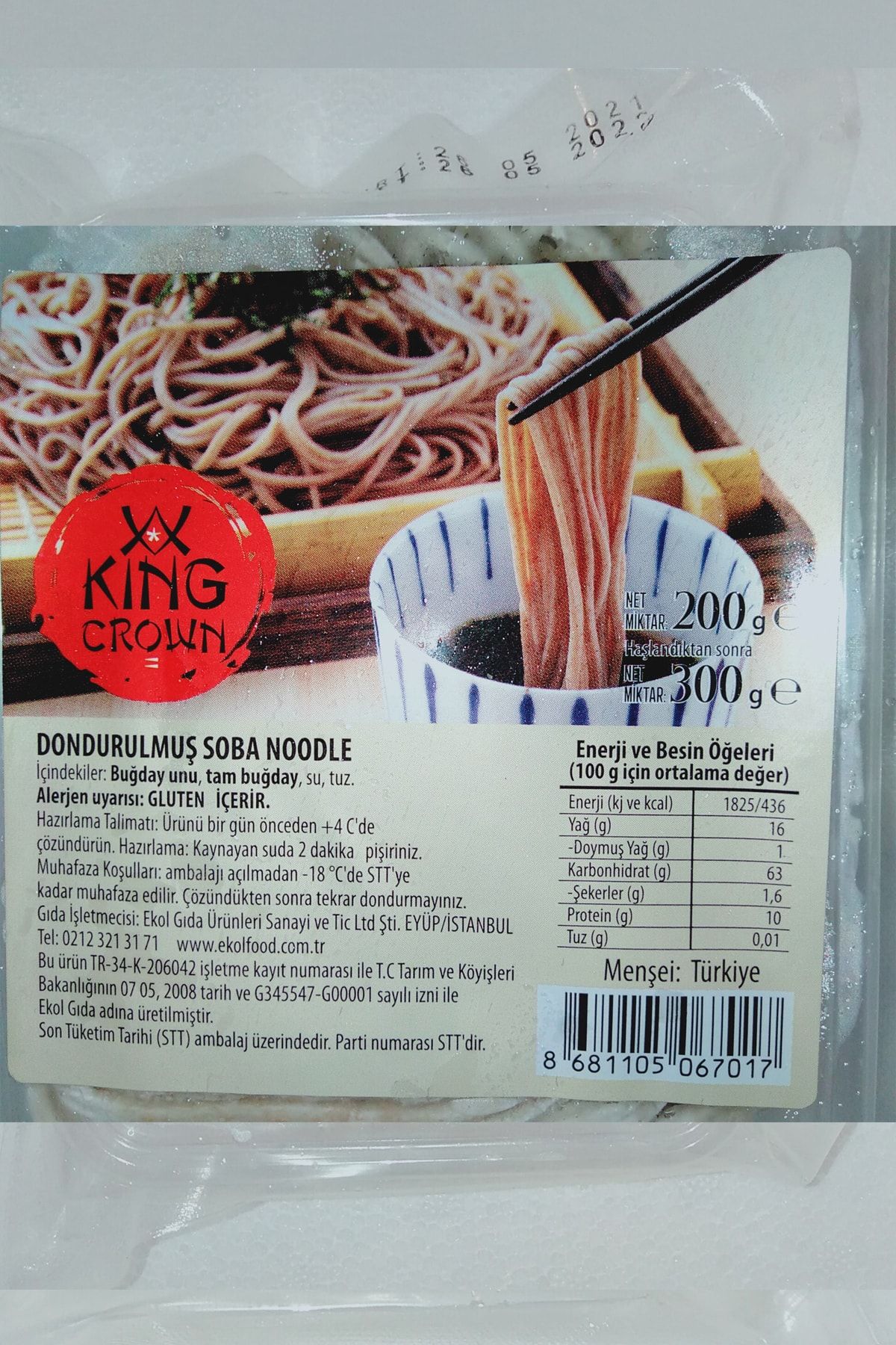 King Crow Soba Noodle 200 gr 6'lı Set