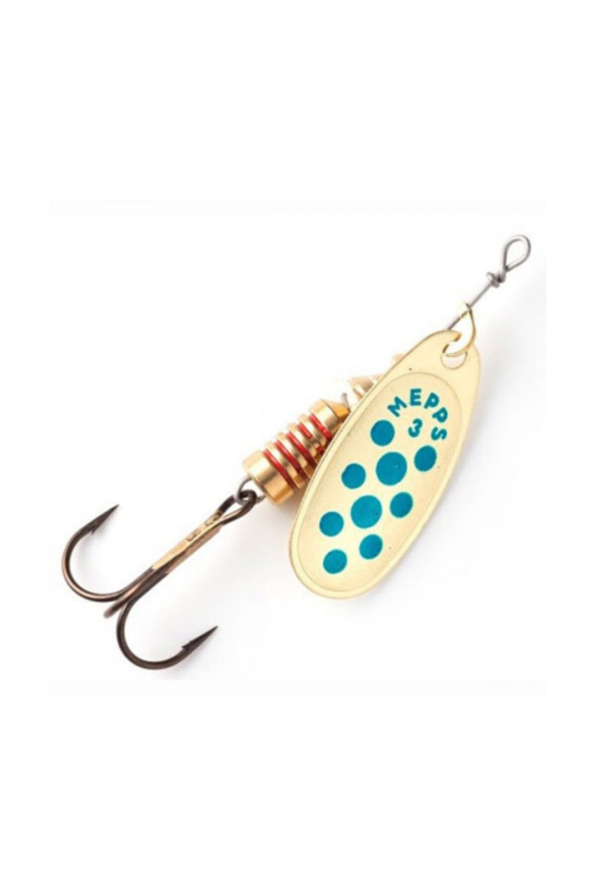 e life tasarım Mepps Comet Altın/mavi Noktalı No:4