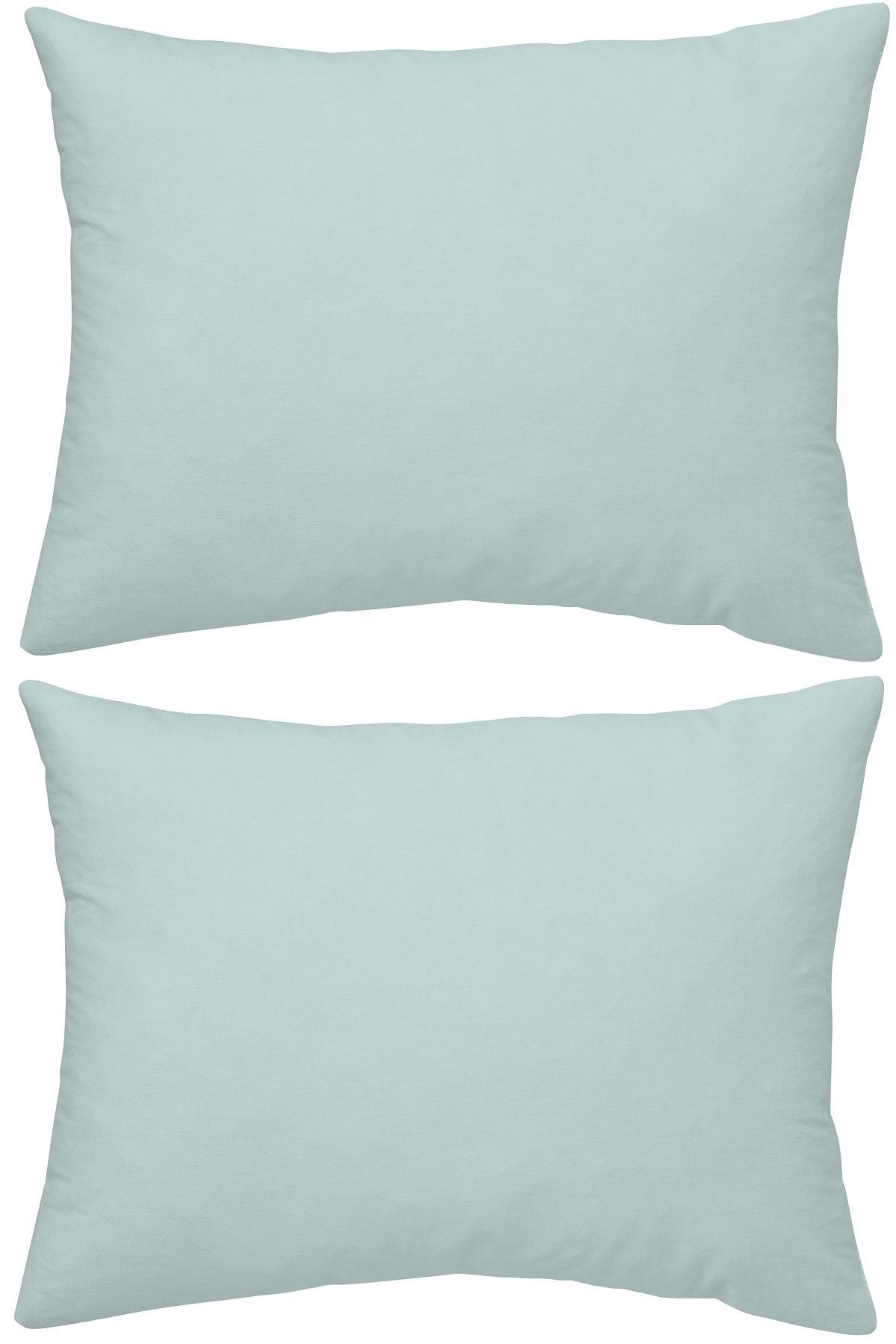 makiteks %100 Pamuklu Saten Mint Yeşili 2 Adet 50x70 Yastık Kılıfı