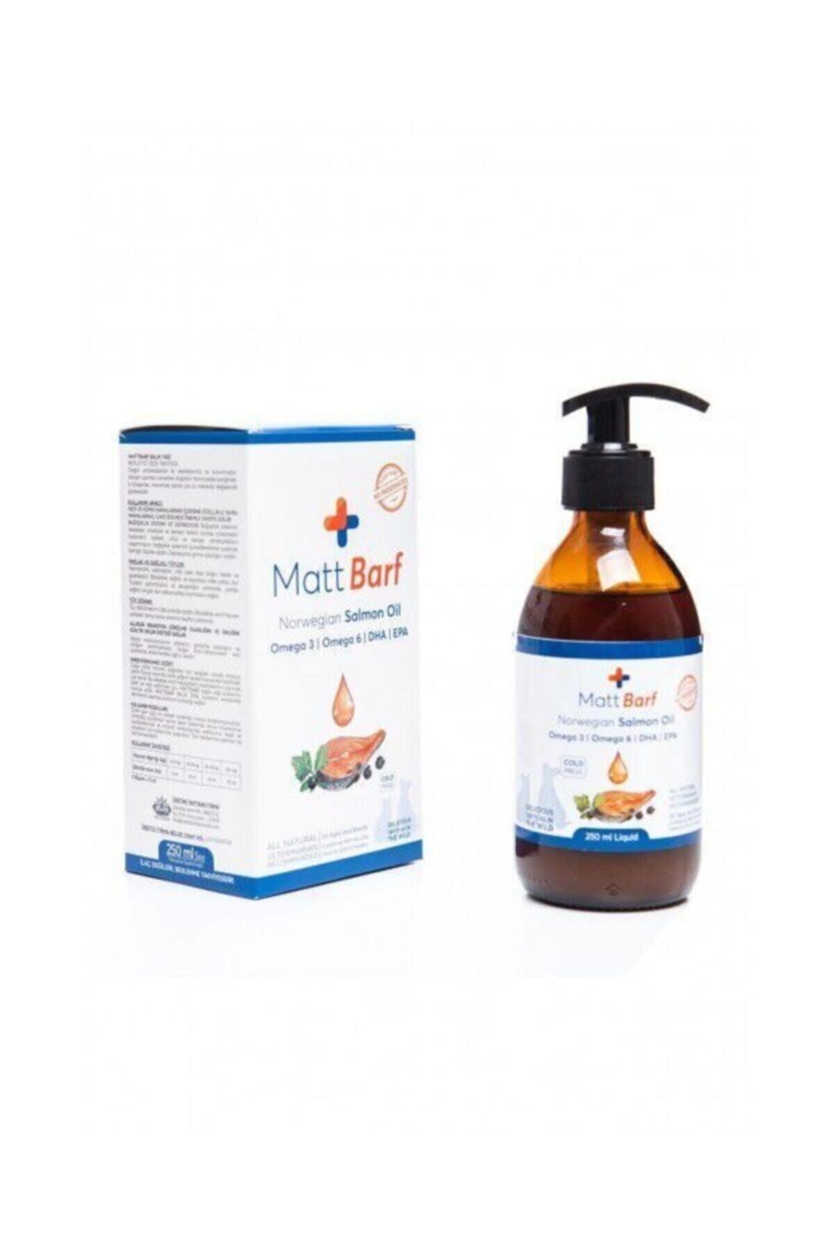 Mascot Matt Barf Salmon Oil Kedi Köpekler Için Balık Yağı 250 Ml Somon Yağı