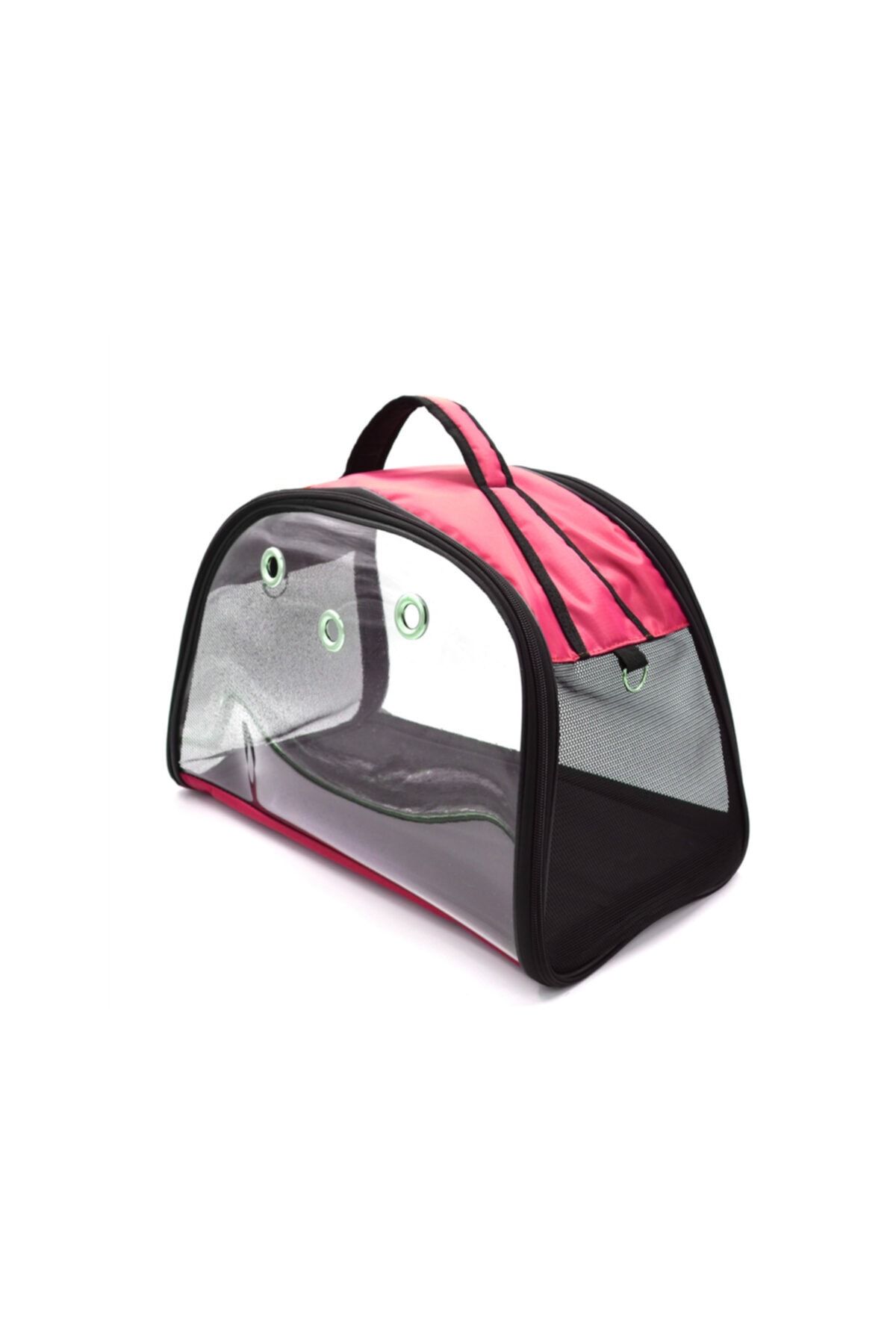 Maxisol Flybag Spor Şeffaf Sarı Kedi Ve Köpek Taşıma Çantası Pembe