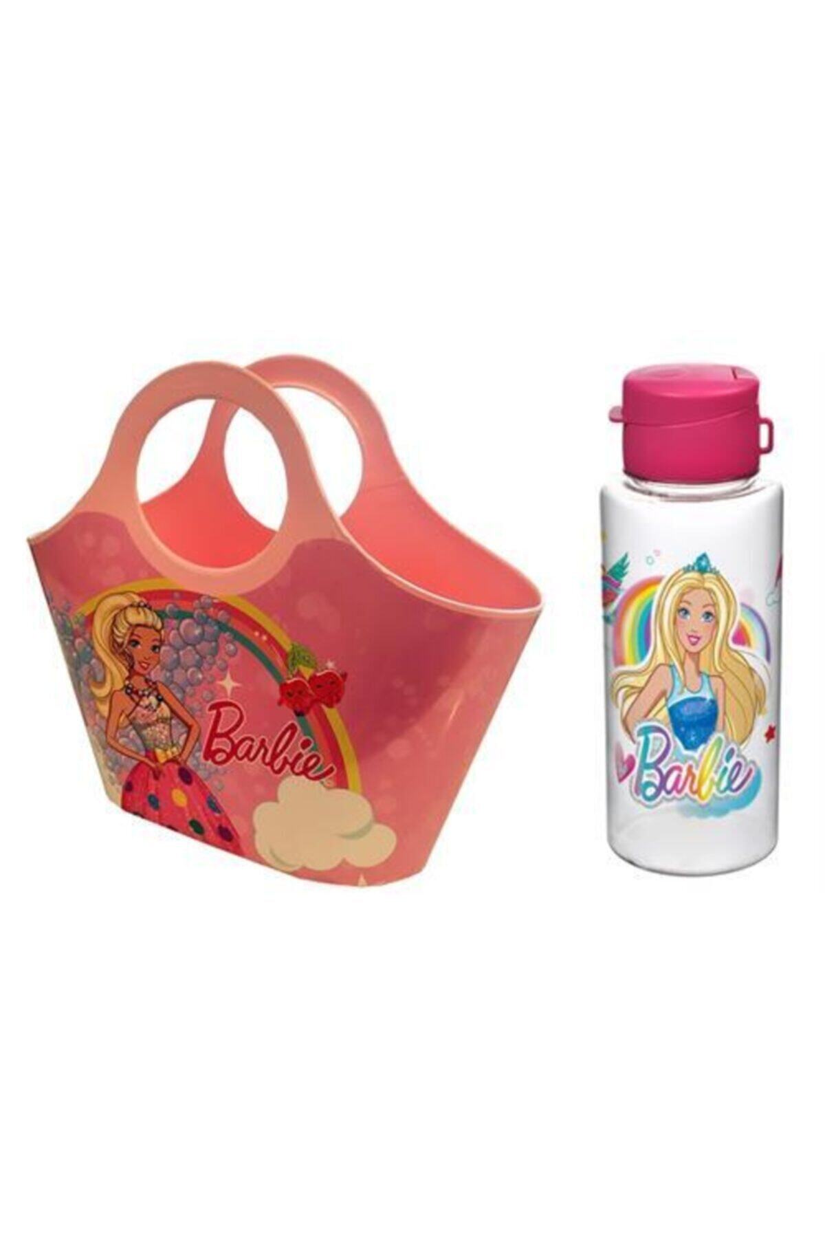 KaktüsKedi Barbie Çocuk Çantası Matara Seti 6'lı