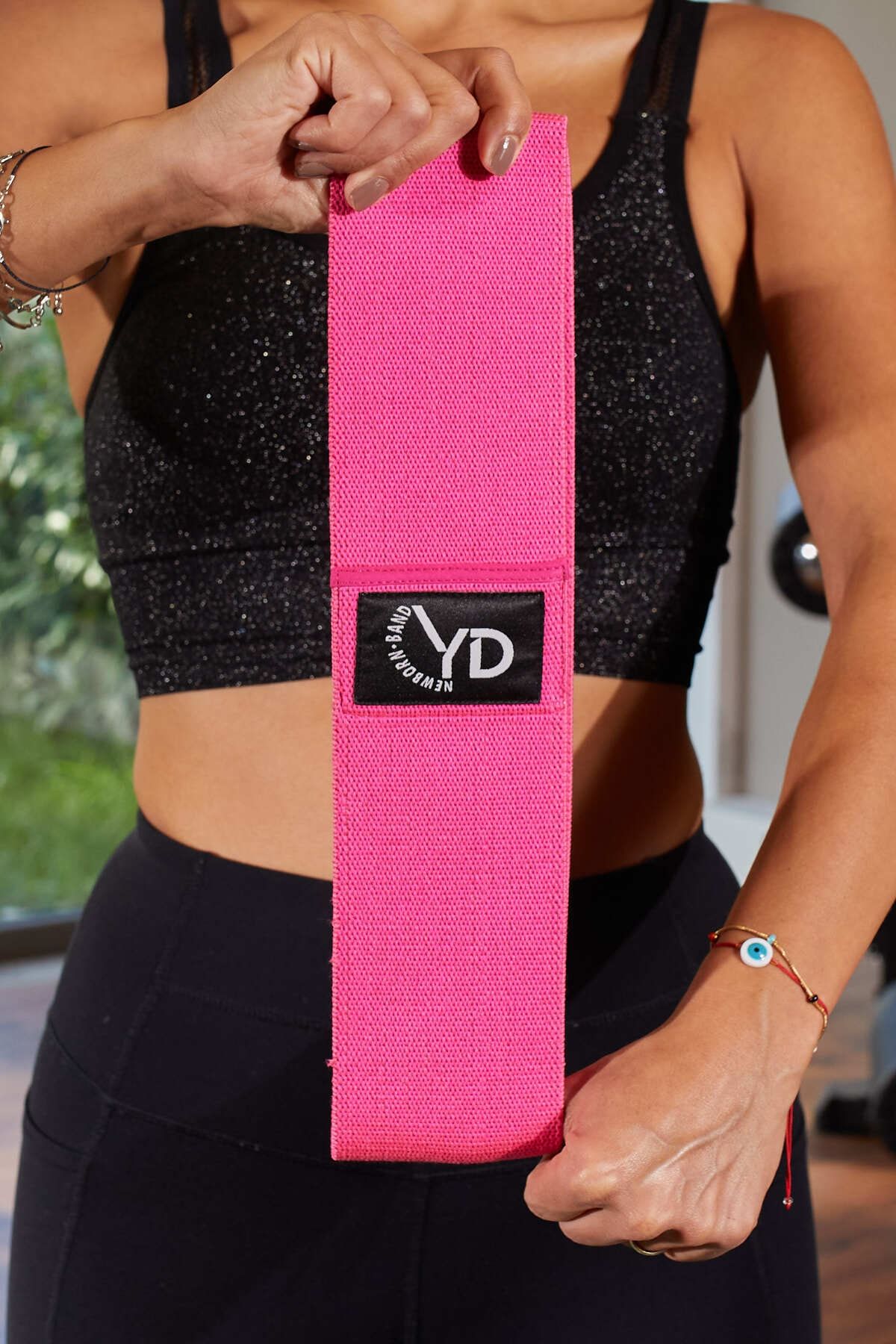 YDFit Yd Newborn Loop Band Direnç Lastiği Egzersiz Bandı Pembe Direnç Orta 11-15 Kg