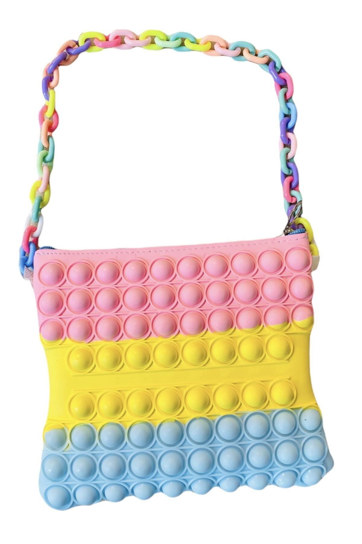 toysandmore Pop It Çanta Pastel Renk Yeni Model 152 Balonlu Stres Oyuncak Popit