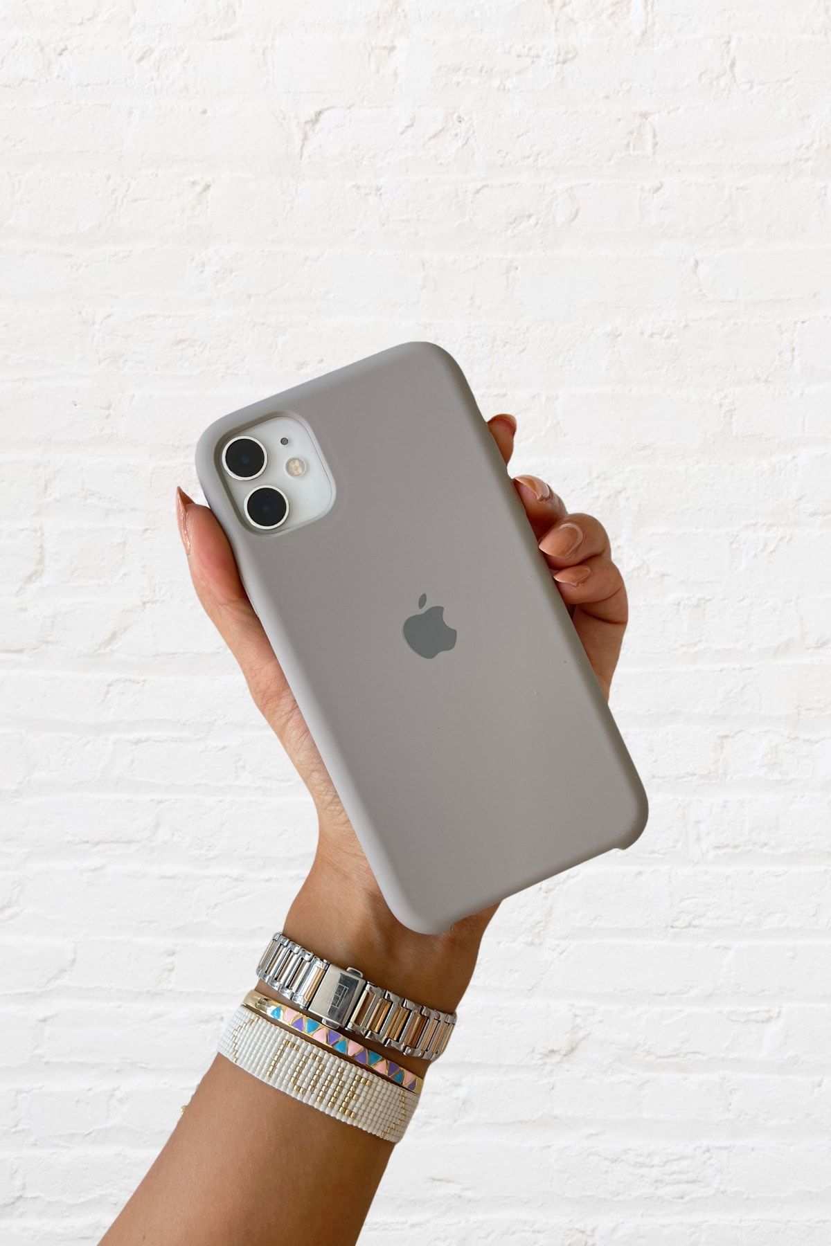 Enz Aksesuar Taş Rengi Iphone 11 Uyumlu Lansman Kılıf İçi Süet Altı Açık