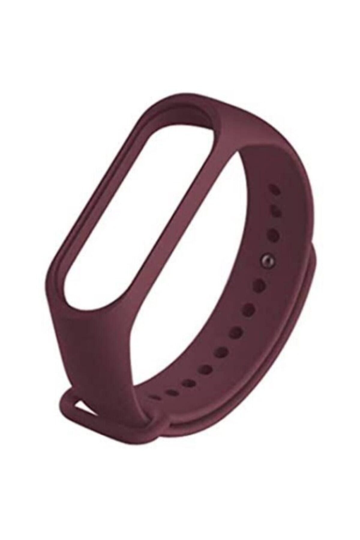 ucuzmi Xiaomi Mi Band 3 - Mi Band 4 Akıllı Bileklik Kordon Kayış 3m Nano Bordo Renk