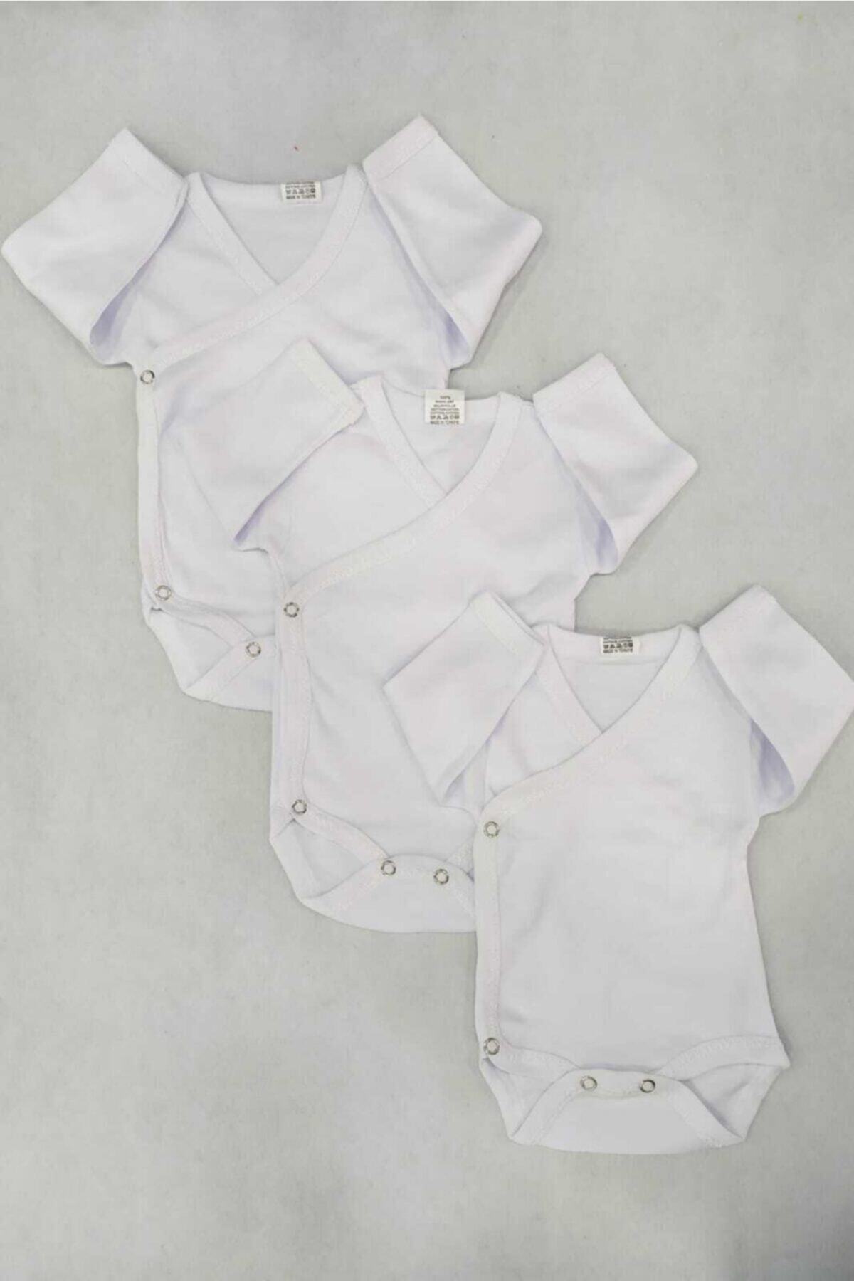 Ladybirds Unisex Bebek Uzun Kollu Anvelop Yaka 3'lü Çıtçıtlı Body