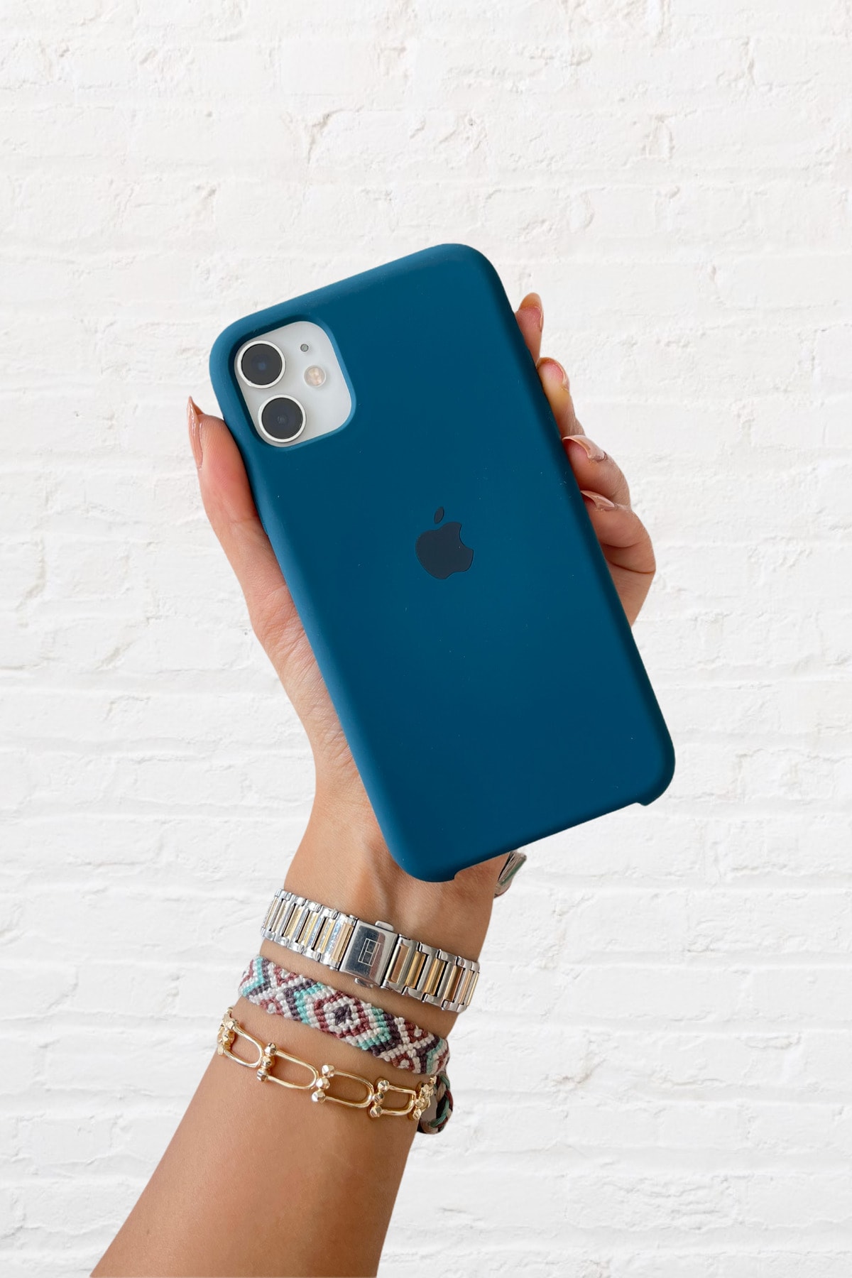 Enz Aksesuar Petrol Mavisi Iphone 11 Uyumlu Lansman Kılıf - İçi Süet Altı Açık