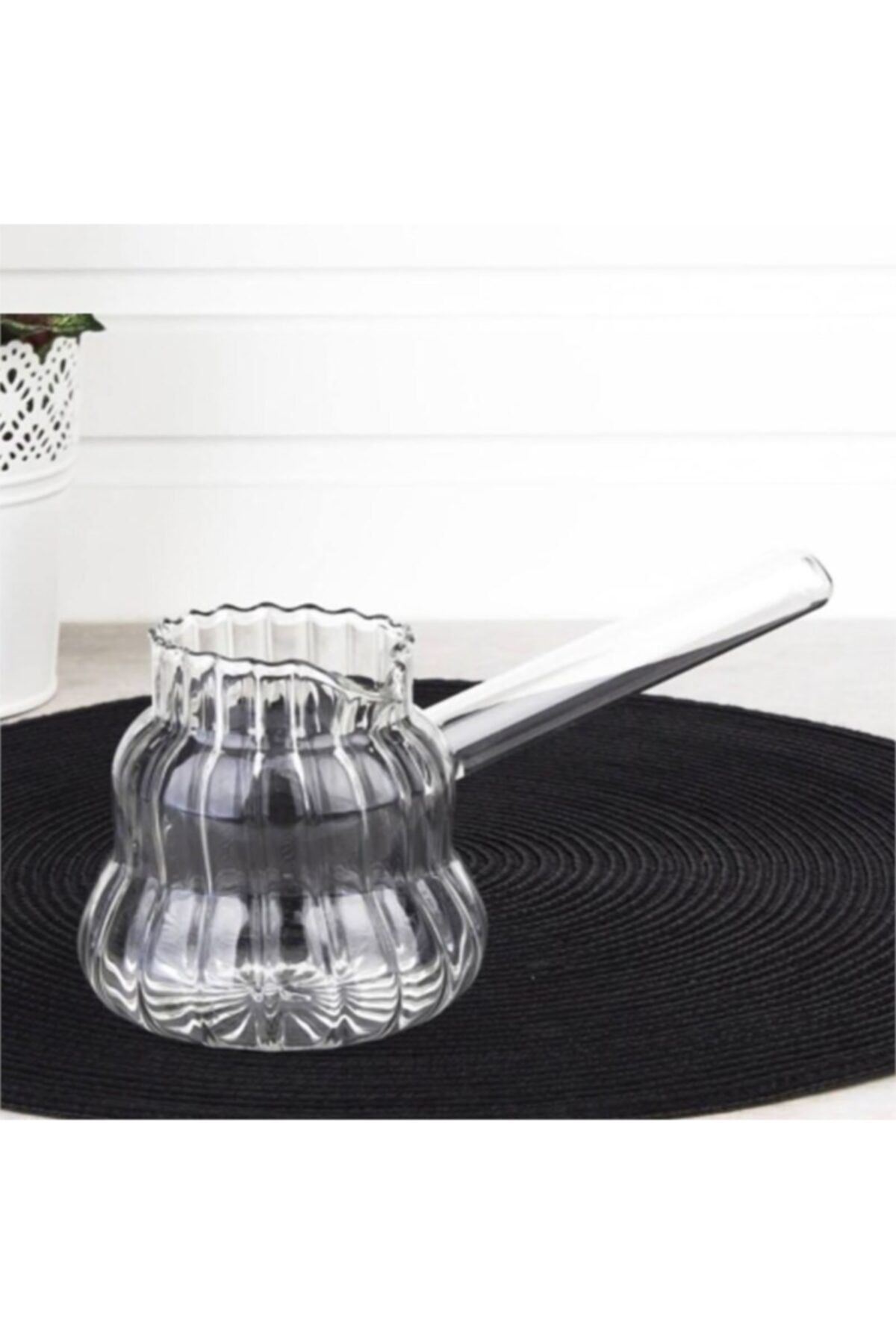 NERGİZ HOME TİC. Isıya Dayanıklı Borosilikat Cam Cezve 450 ml