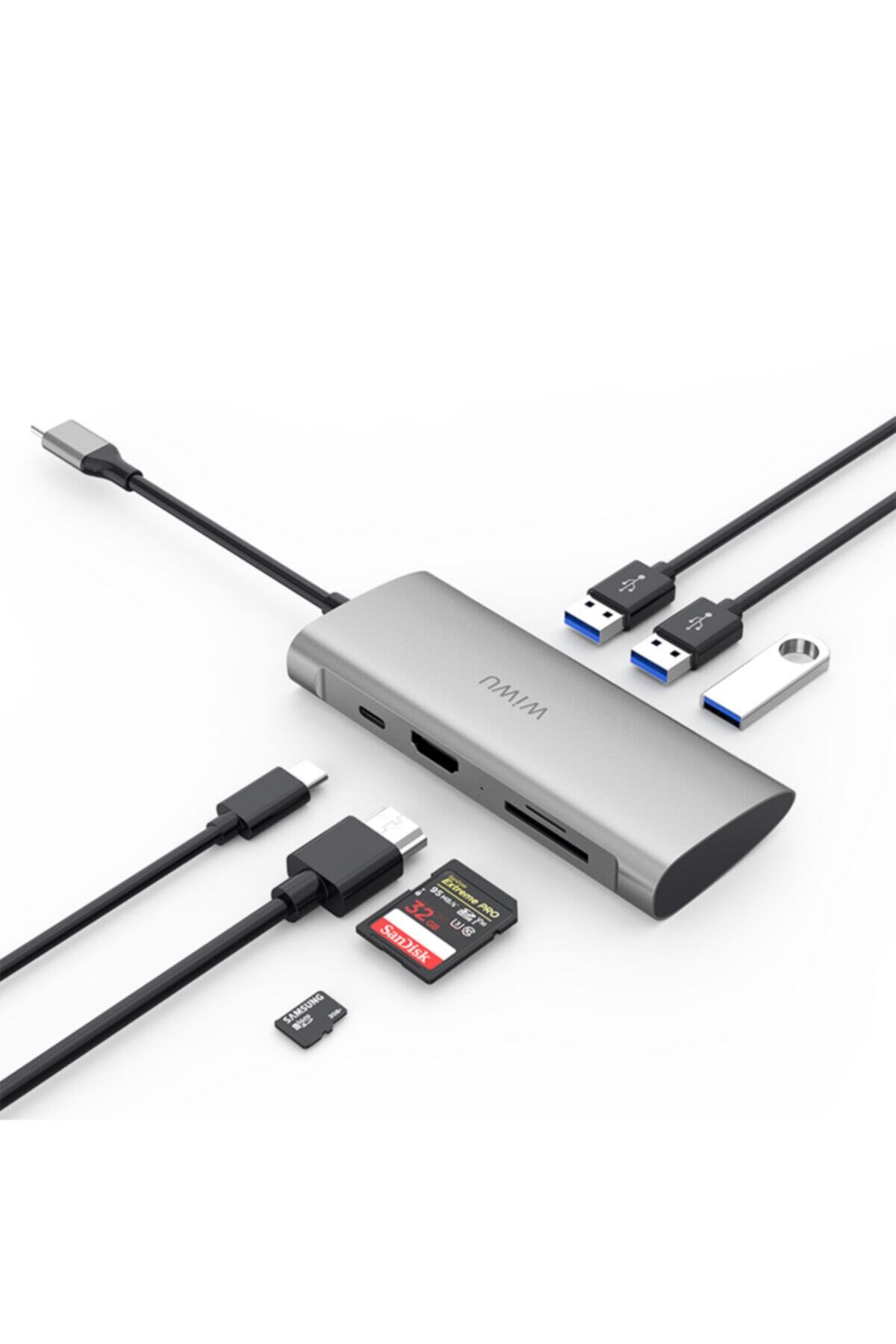 Marbil Apple Mac Mini Uyumlu 7in1 Premium Type-c Çoklayıcı