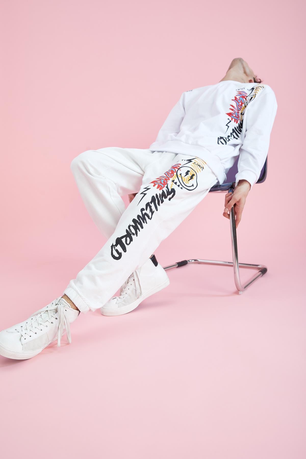 DeFacto Coool Oversize Fit Smileyworld Lisanslı Jogger Eşofman Altı