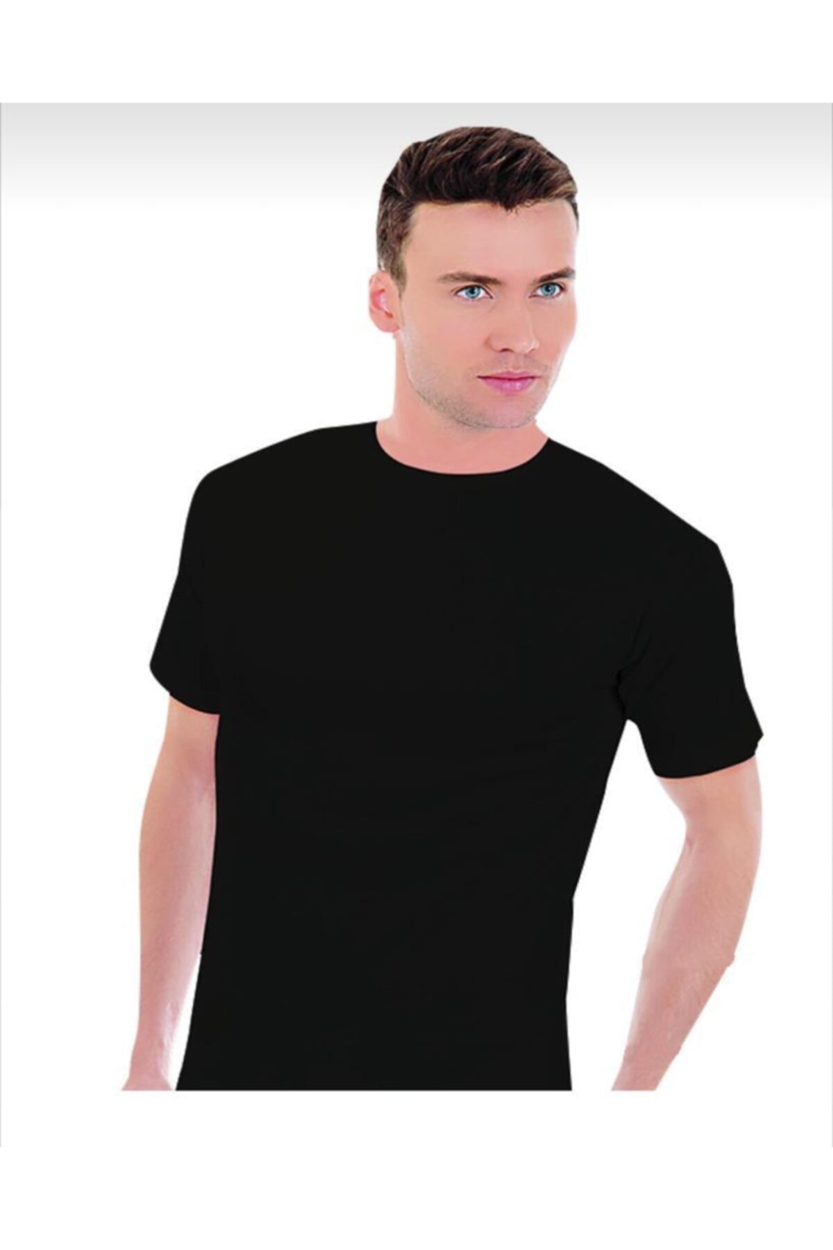 Ceylanoğlu Erkek Sıfır Yaka Siyah Fanila 3'lü