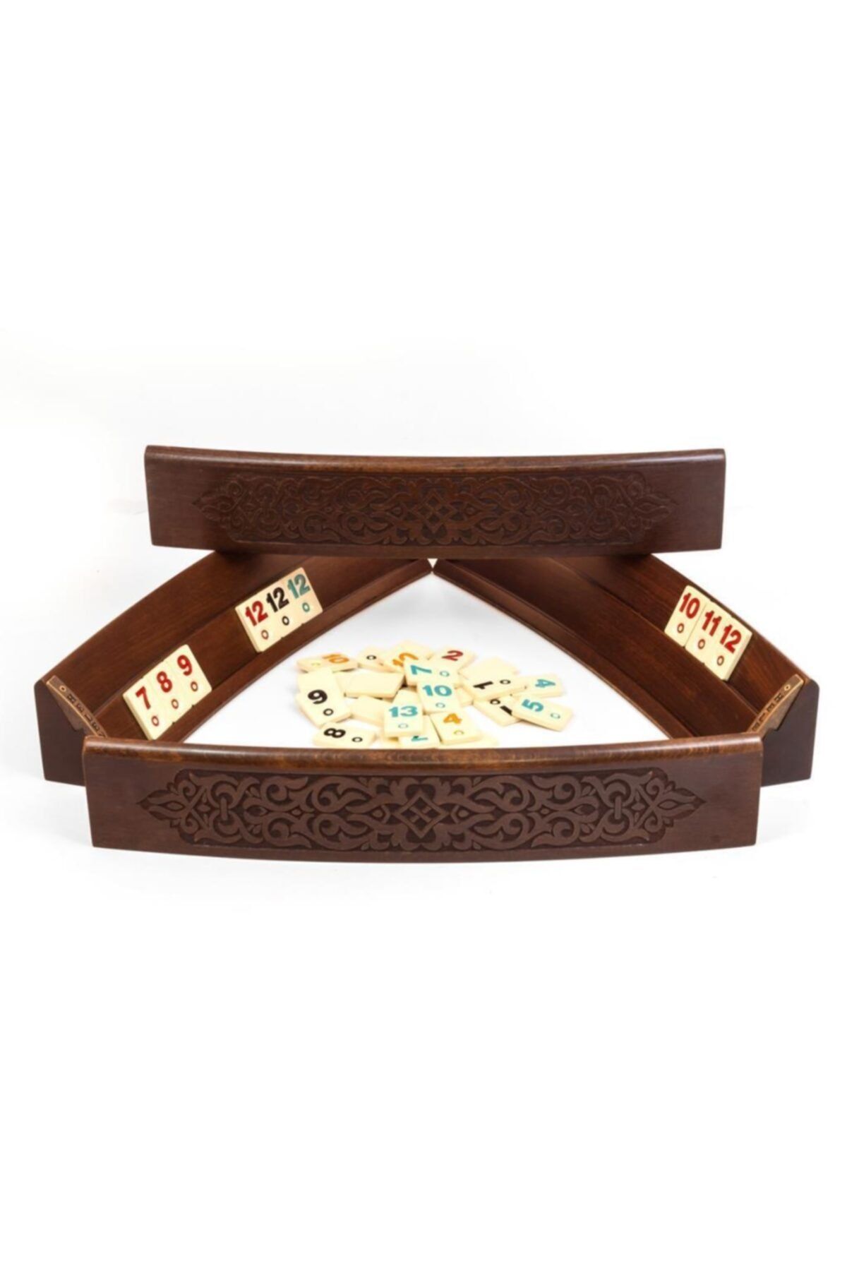 Helena Wood Art Süs Oval Oyma Okey Tk