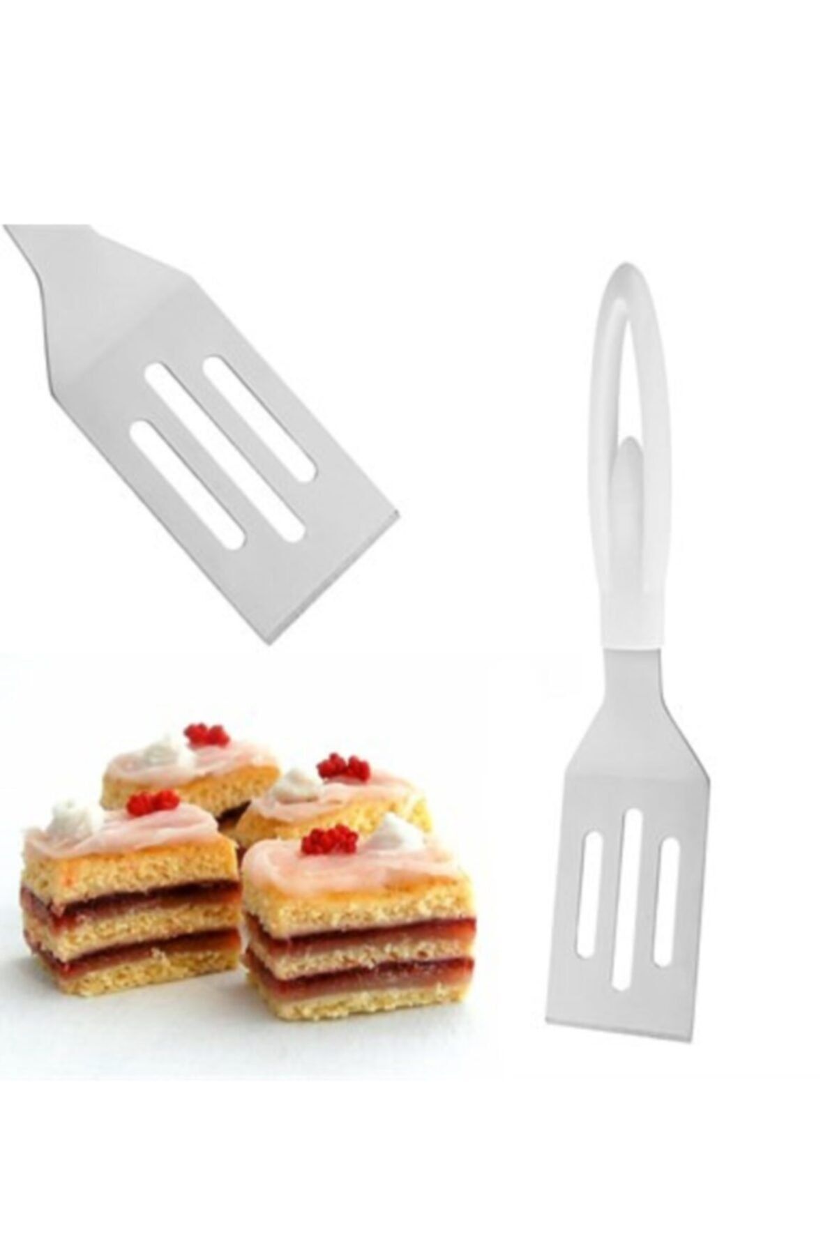 Paxman Delikli Metal Spatula - Balerin Spatula
