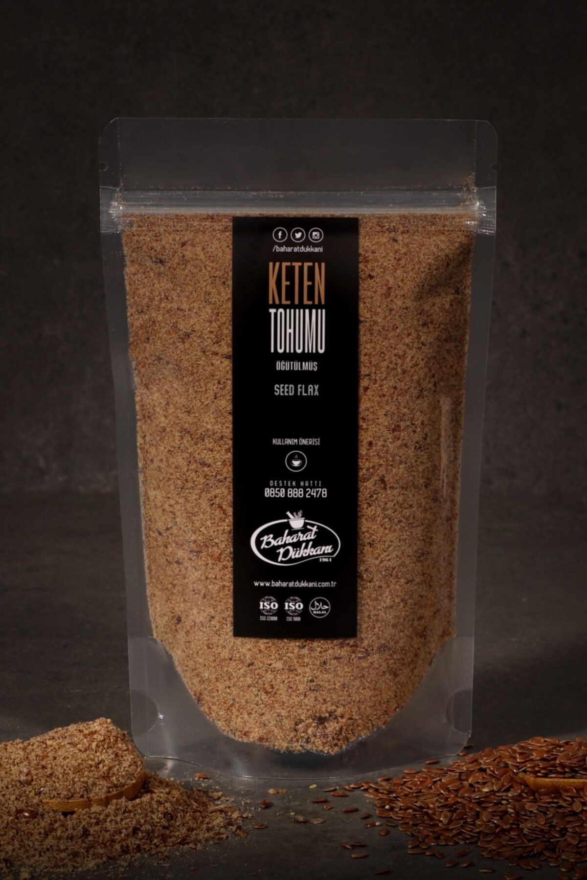 Baharat Dükkanı Keten Tohumu (Öğütülmüş) 100gr