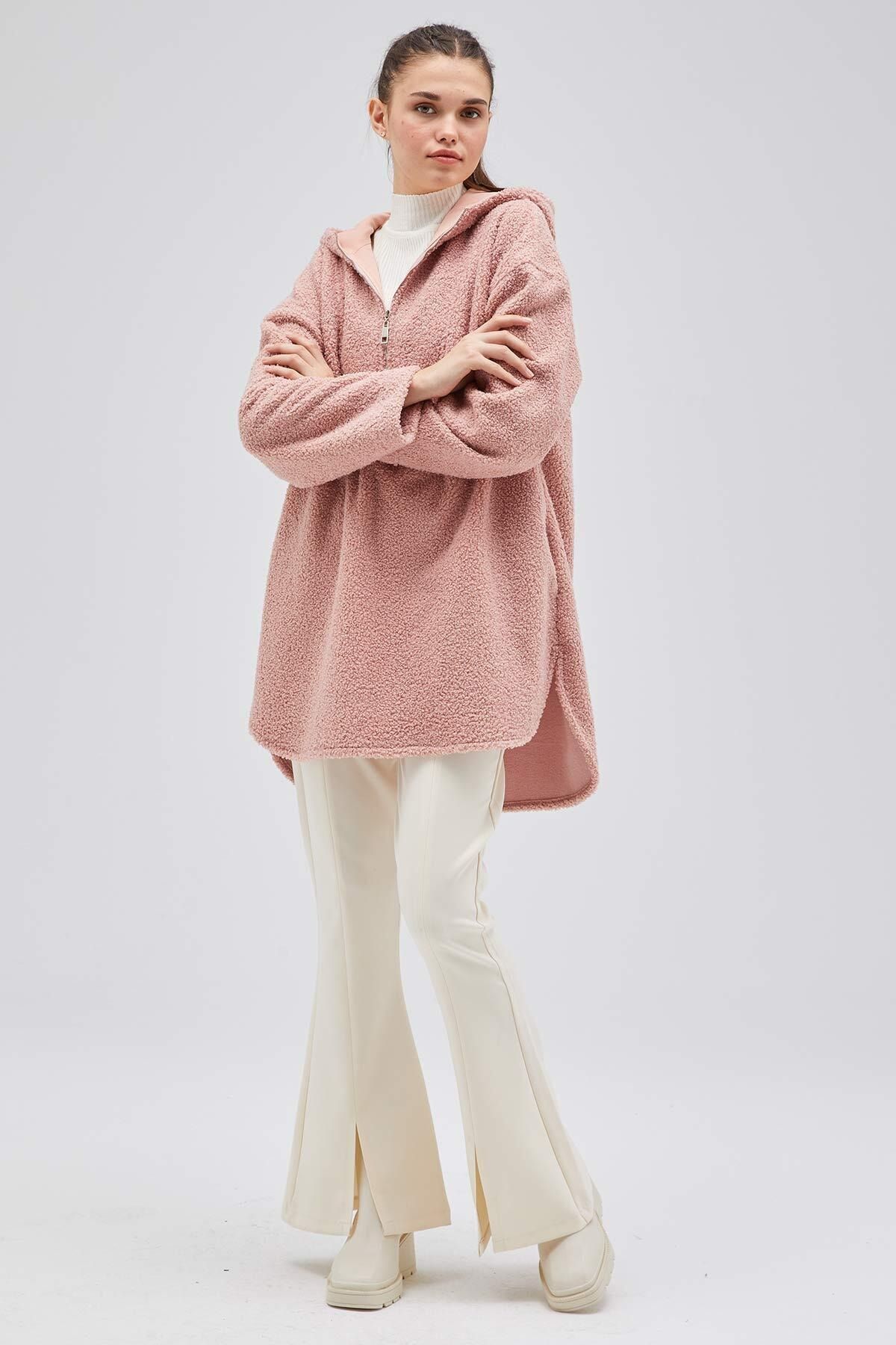 Hooopstore Teddy Sweatshirt - Pudra