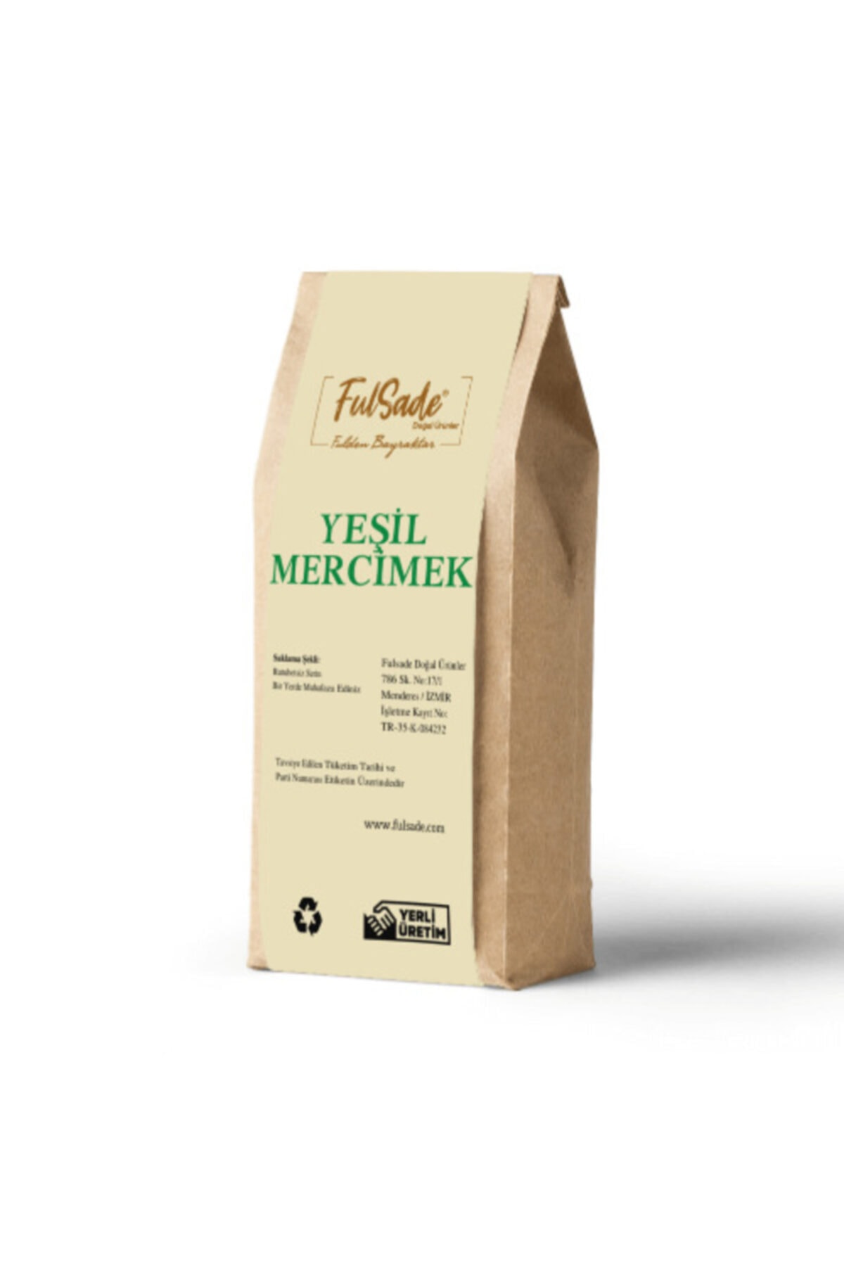 Fulsade Yeşil Mercimek 1000-gr