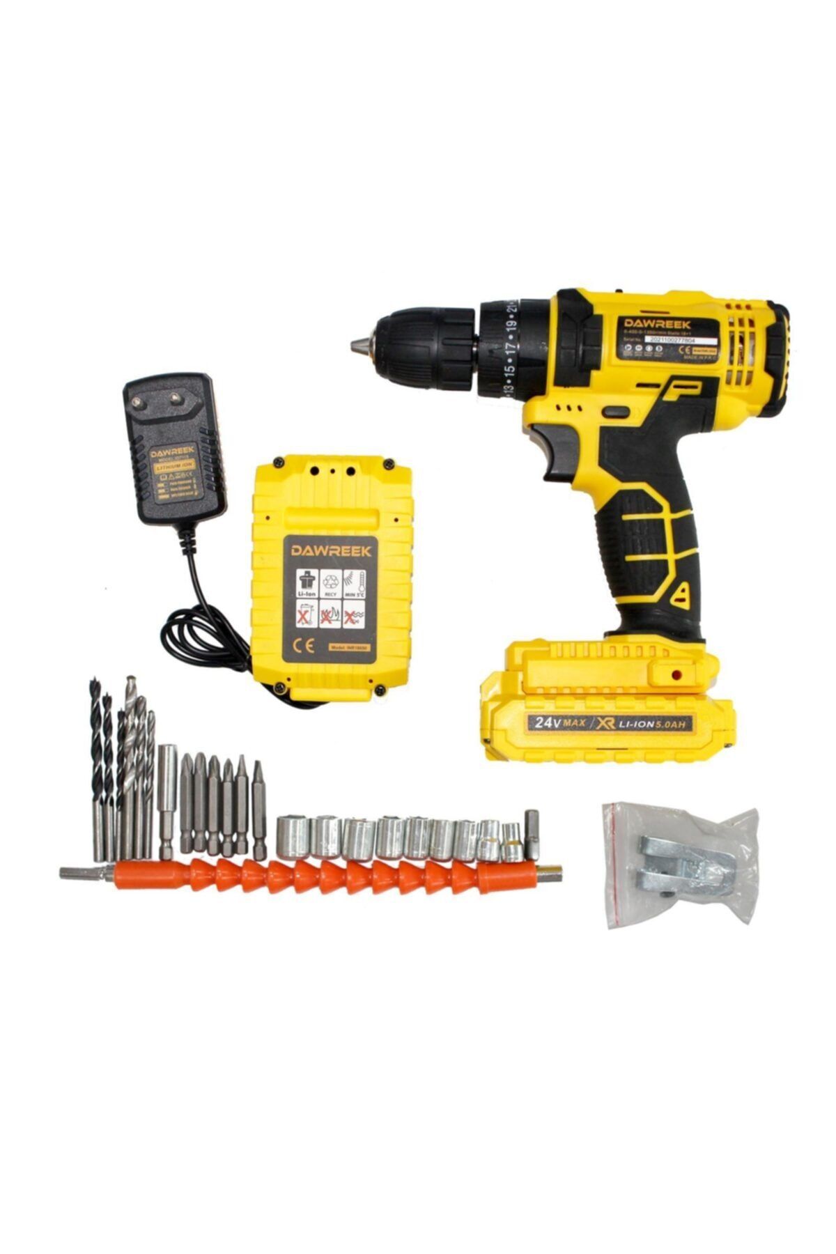 Dawreek Dark Pro 24v 5ah Darbeli 24 Pcs Setli Çift Bataryalı Vidalama & Şarjlı Matkap