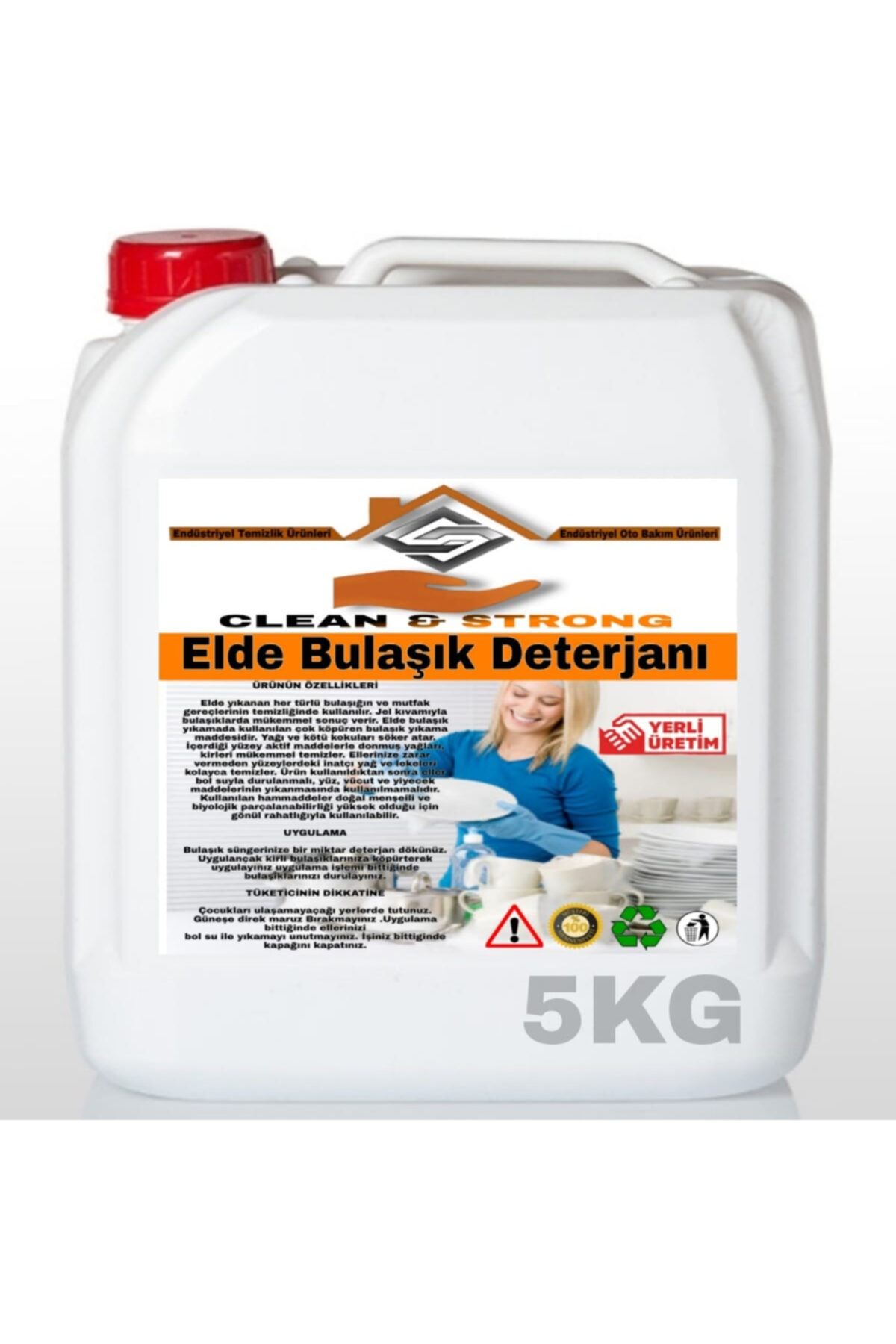 CLEAN&STRONG Elde Bulaşık Deterjanı 5kg