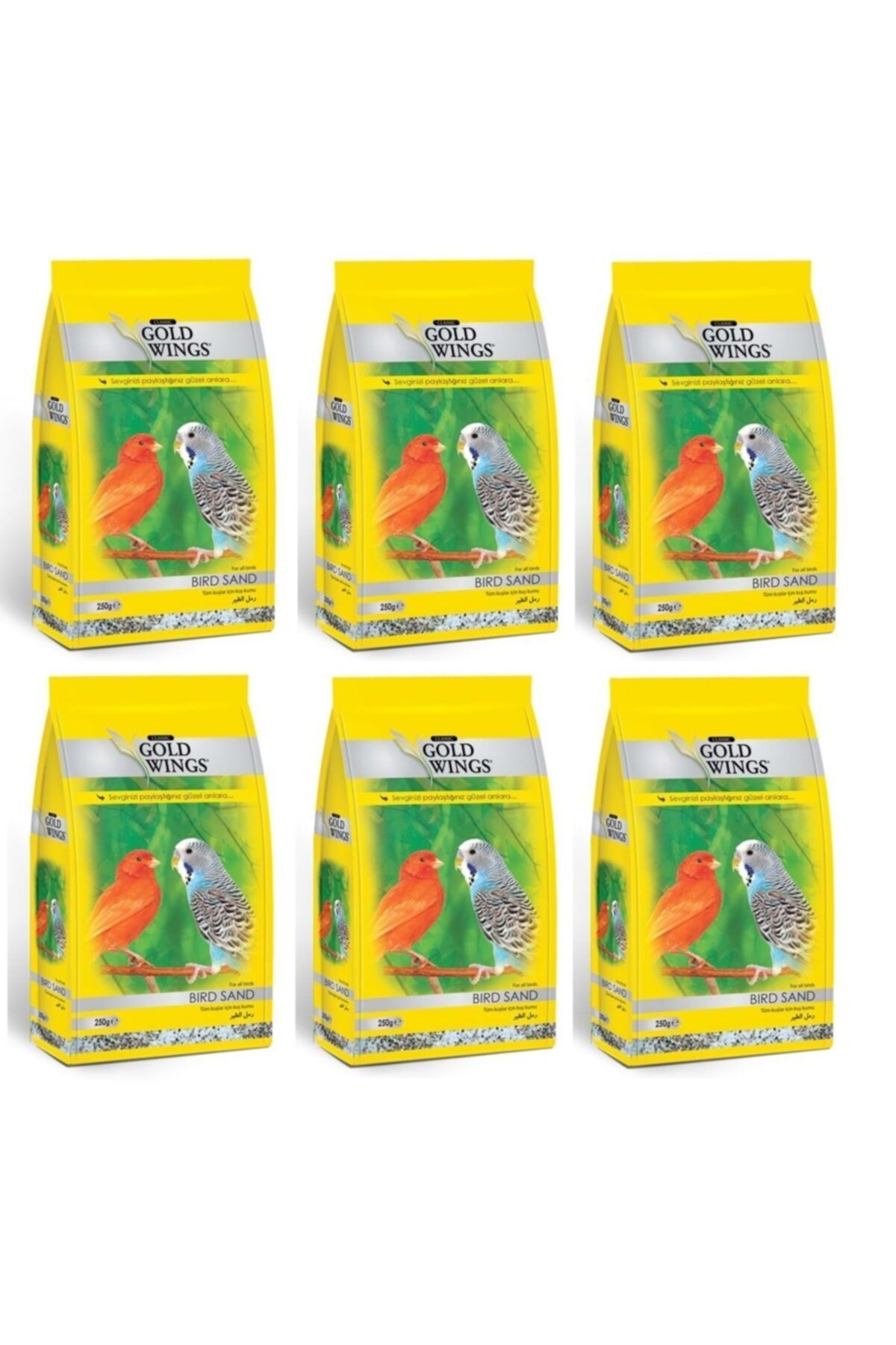 Gold Wings Classic Kuş Kumu 250 Gr (6 Adet)