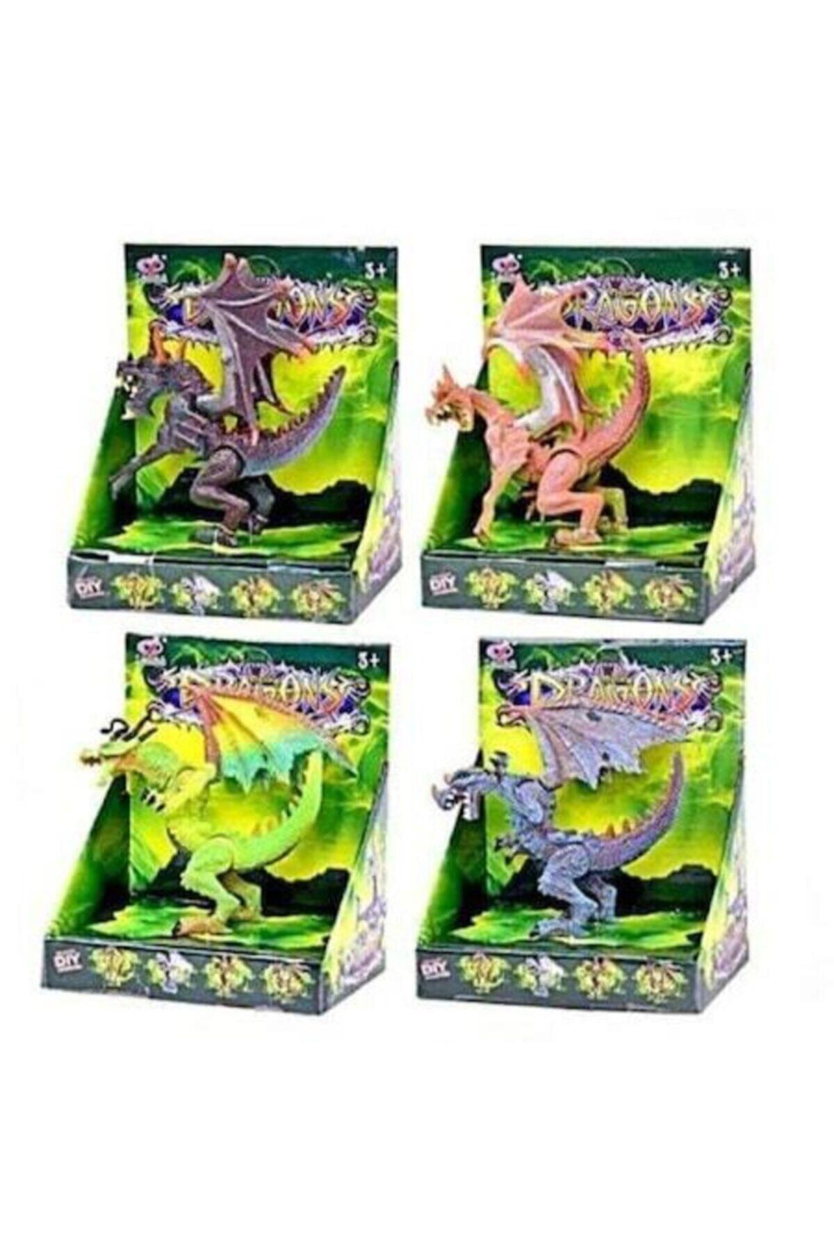 SUDEN Ejderha Dinazor Figürü 12 cm 4 Lü Set