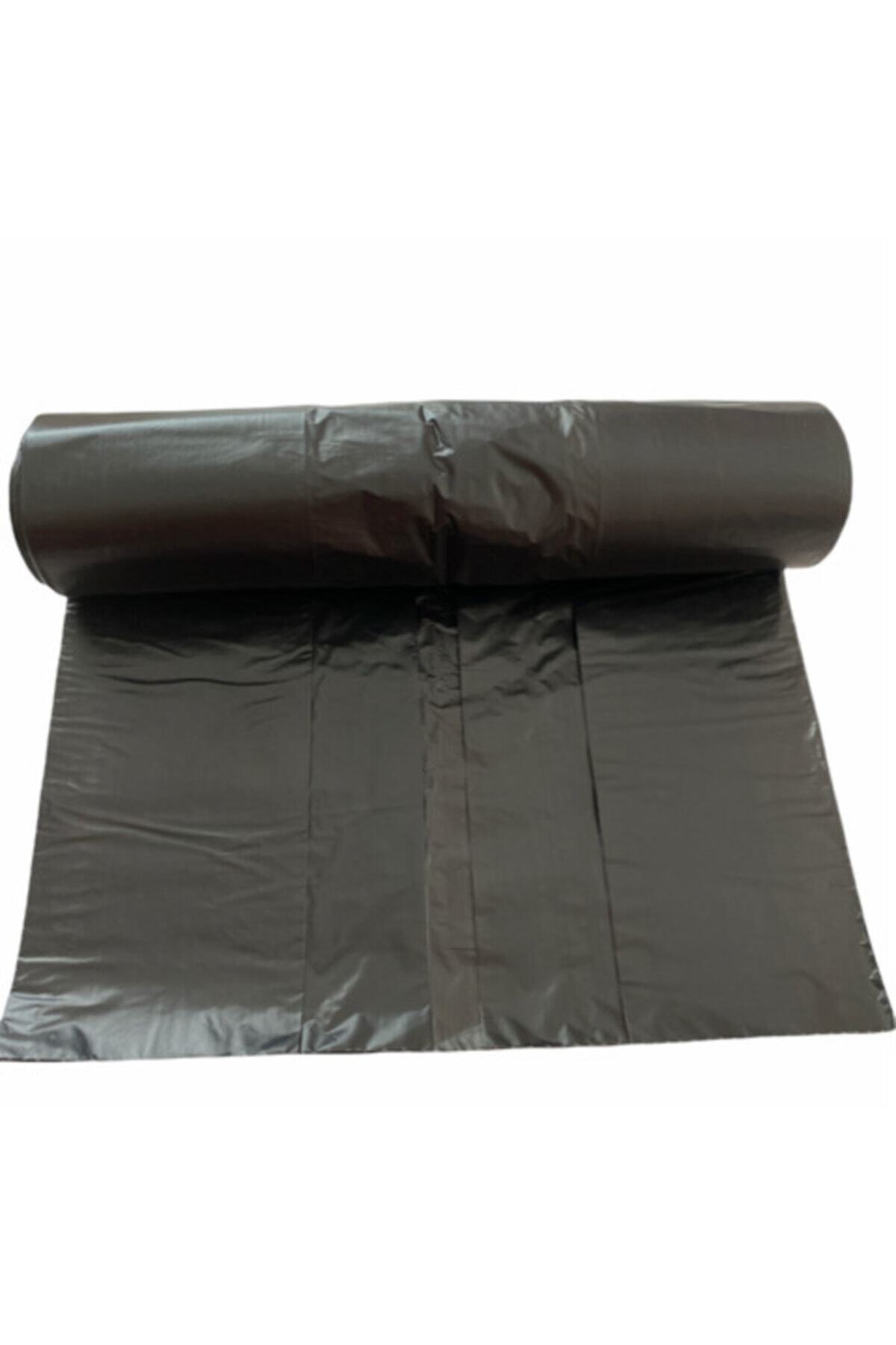 RENKYAPI Sağlam Büyük Boy Siyah Çöp Poşeti Bina Temizliği Ofis Çöpleri Için Uygun 80*110 Bir Rulo 10 Adet