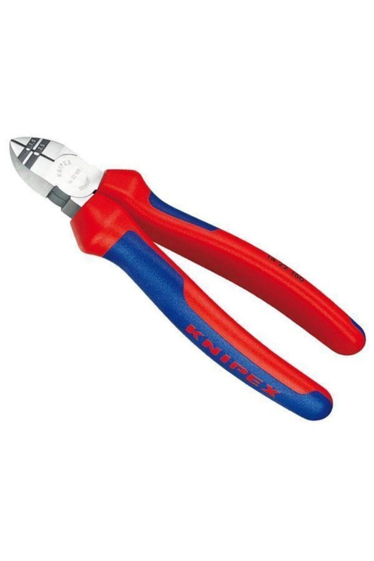 Knipex 1422160 Kablo Sıyırıcılı Yan Keski 160 Mm