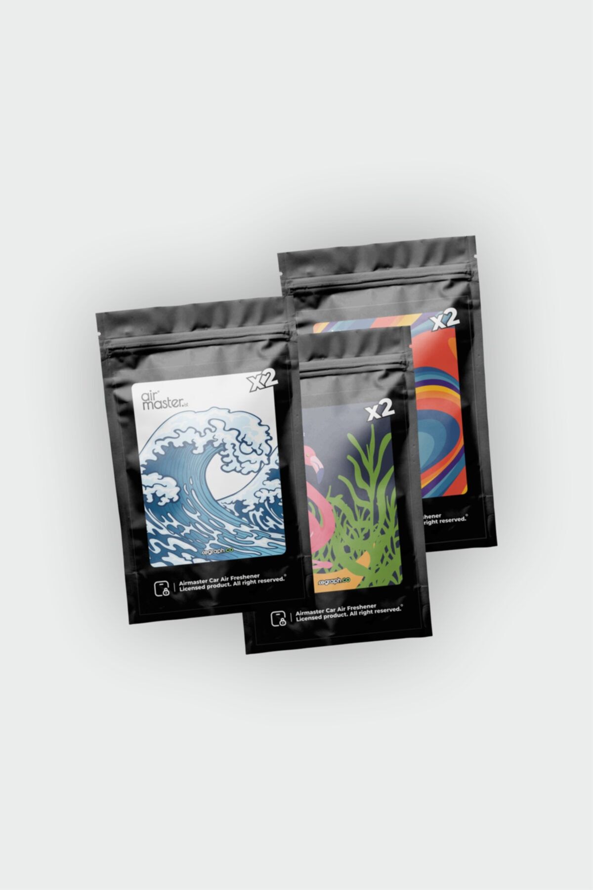 AIRMASTER Car Air Freshener Mix Collections Araç Kokusu 3'lü