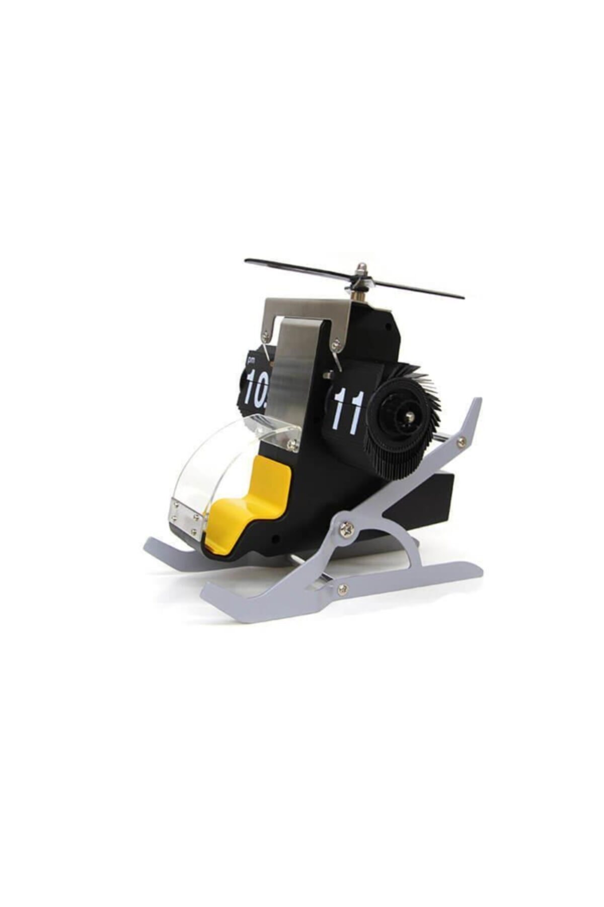 EVDEKİCARSİİ Saat Flip Helicopter Masa Saati Helikopter Model Hediyelik
