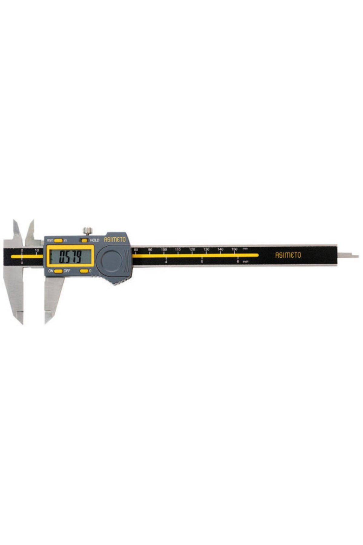 Asimeto Full Ekran Dijital Kumpas 0-200mm